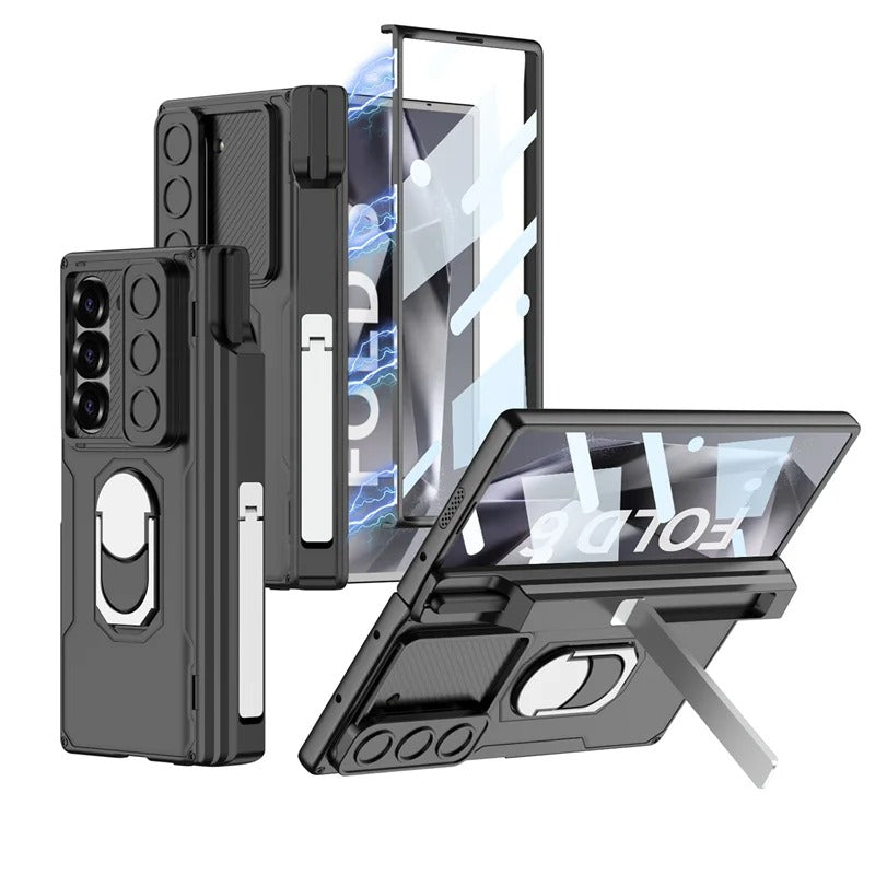 Million Cases Galaxy Z Fold Series Innovative Folding Hinge Magnetic Bracket Case - view 2