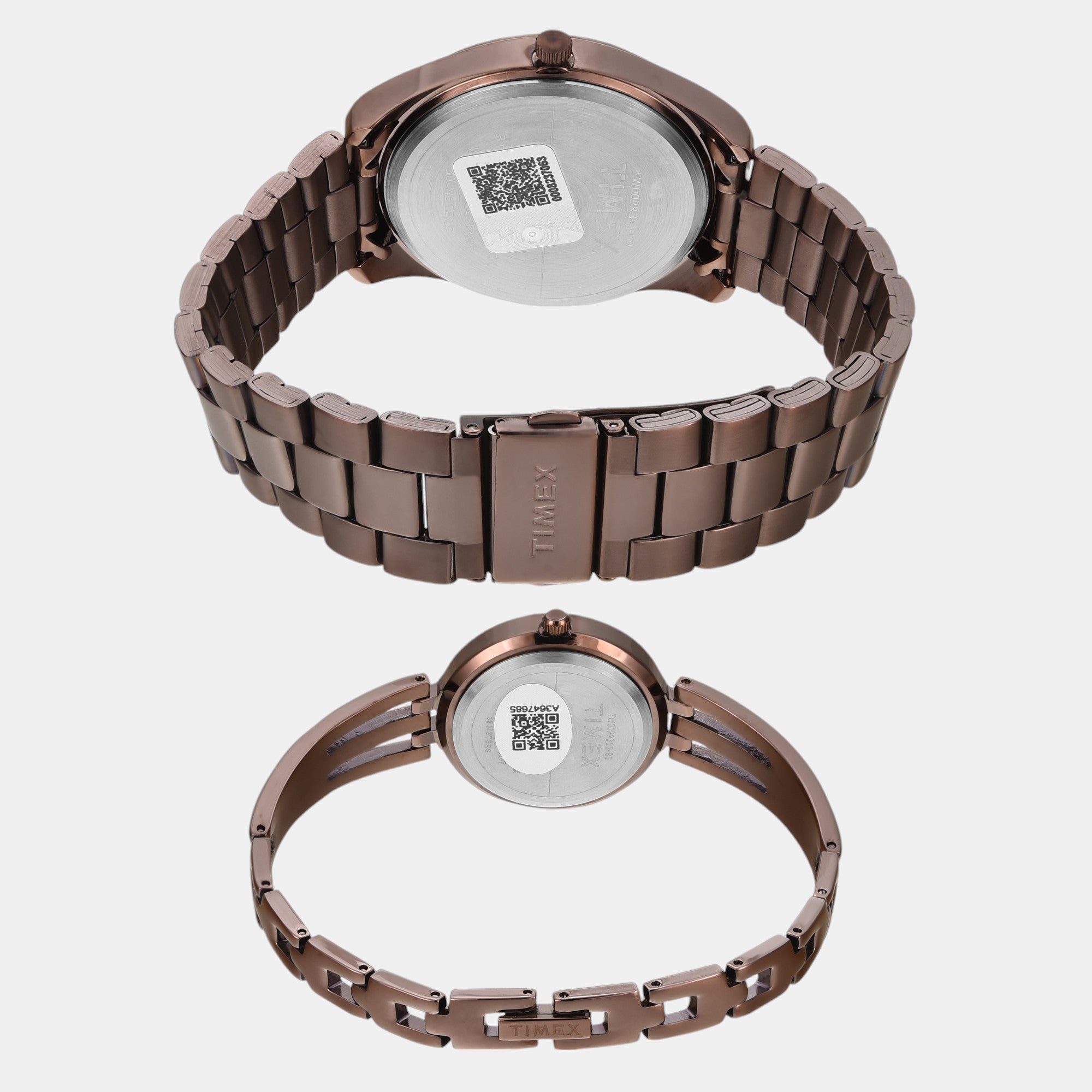 Timex Fashion Couple Quartz Brown Dial Analog Stainless Steel Watch TW00PR311 - view 5