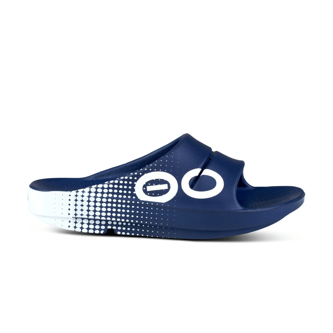 HYPE ELIXIR Oofos OOahh Sport Slide Sandal Navy