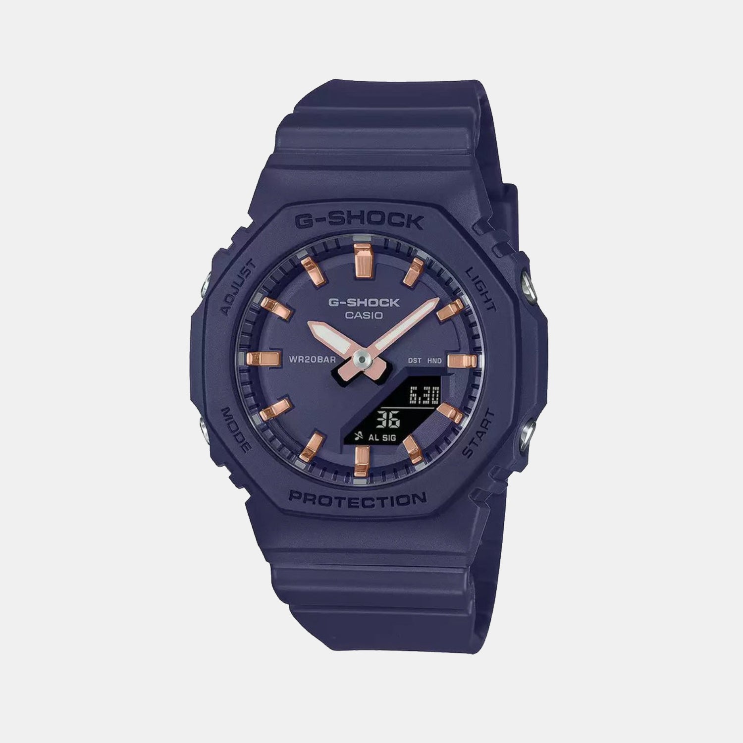 Casio G-Shock Women Quartz Navy Blue Dial Analog-Digital Resin Watch G1698