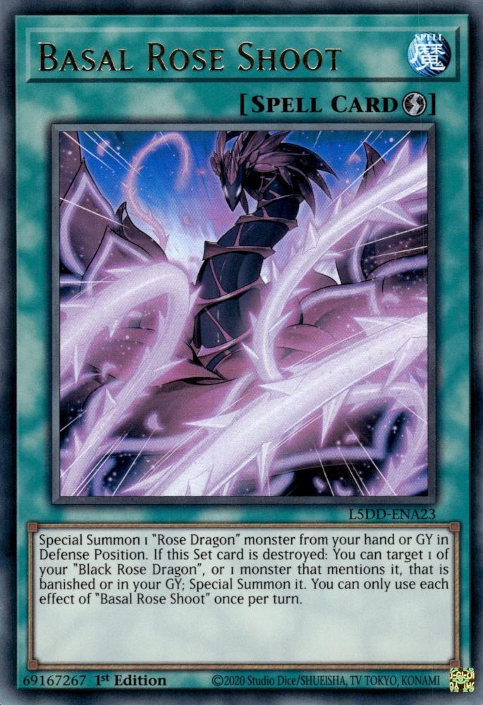 Yu-Gi-Oh! Basal Rose Shoot - L5DD-ENA23 - Ultra Rare - 1st Edition