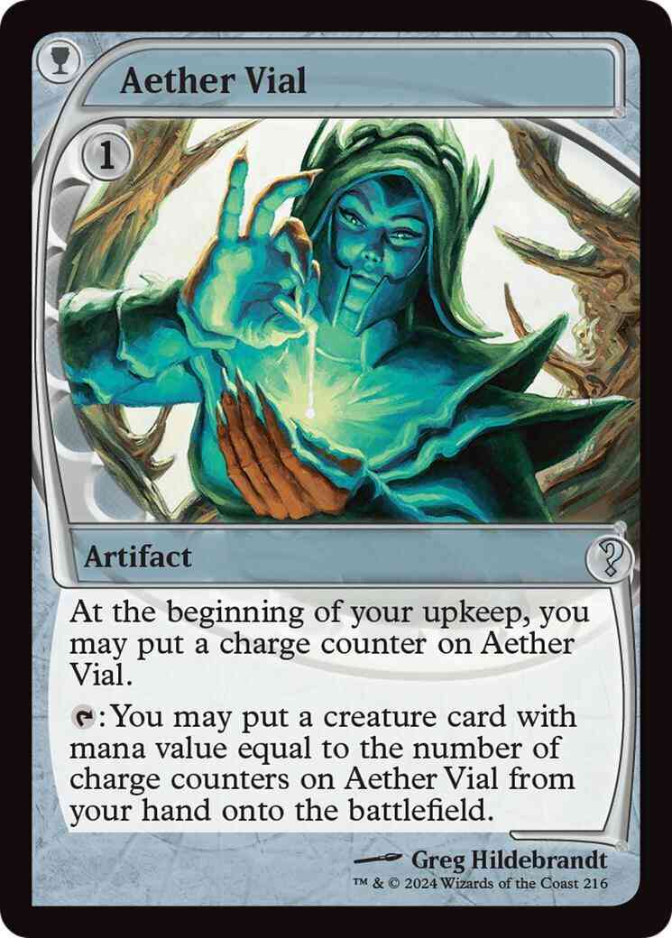 Aether vial 216 – Magic Aether Vial [216] [Future Frame] [Mystery Booster 2] [Non-Foil]