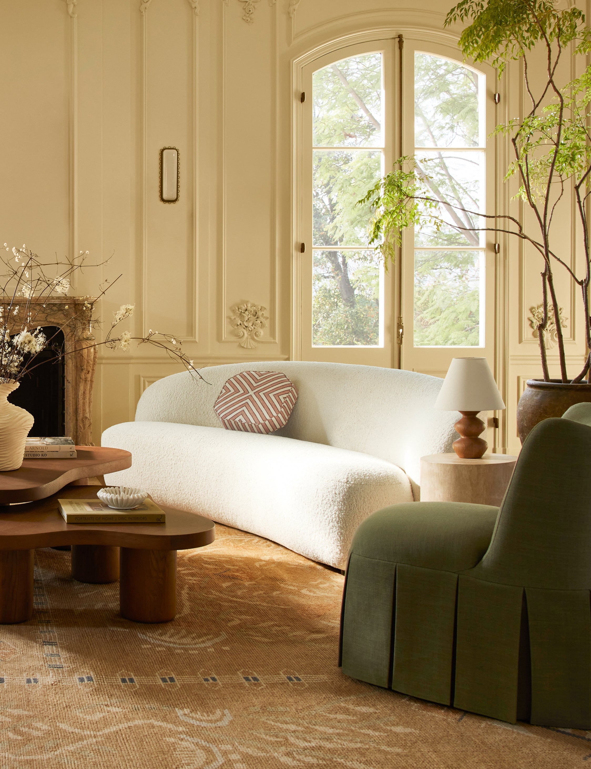 Lulu and Georgia Indrik Linen Box Pillow - view 3
