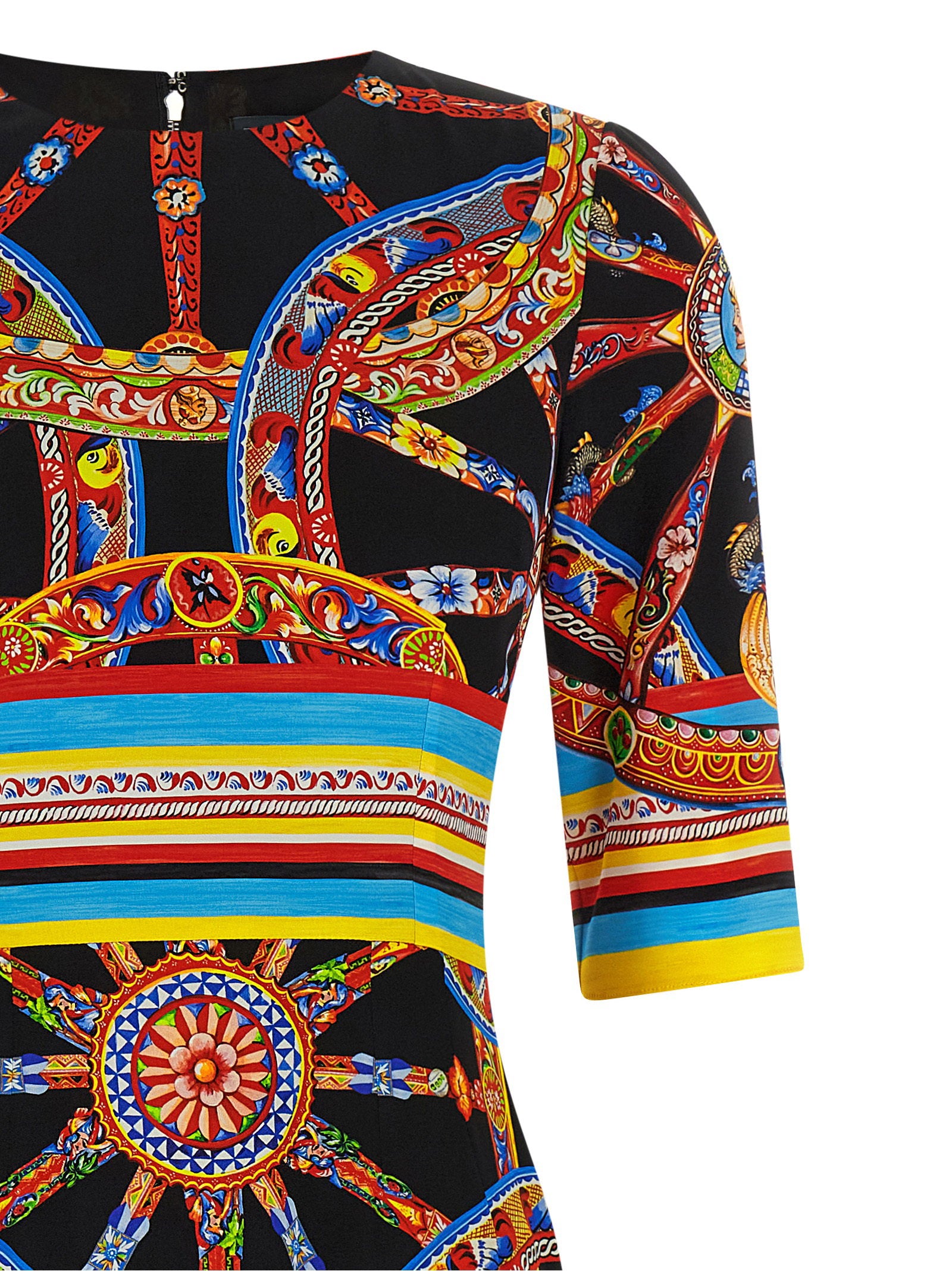 Dolce & Gabbana Carretto Dress – 92% silk, 8% elastane - view 3