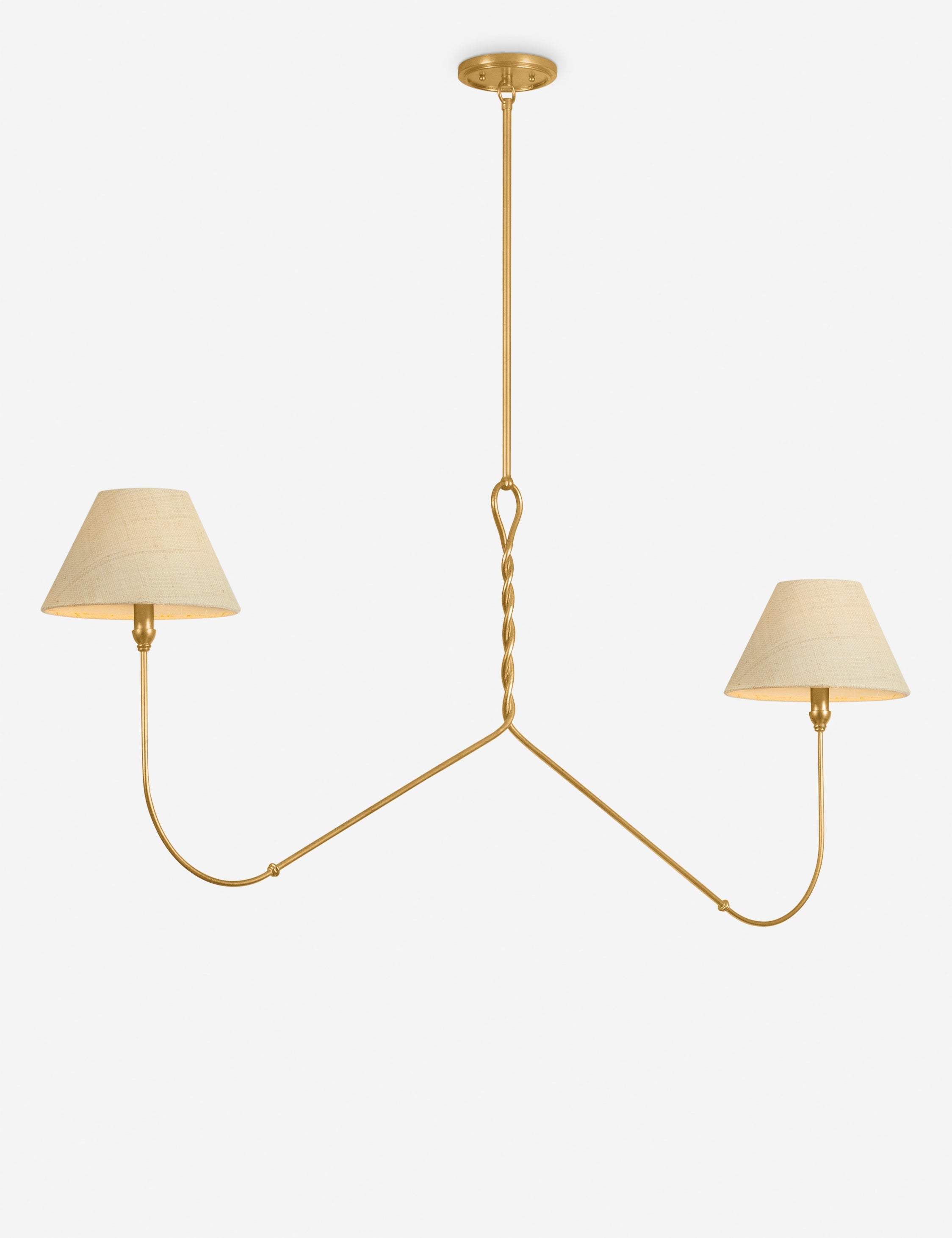 Lulu and Georgia Dalita Linear Chandelier – Gold Leaf - view 2