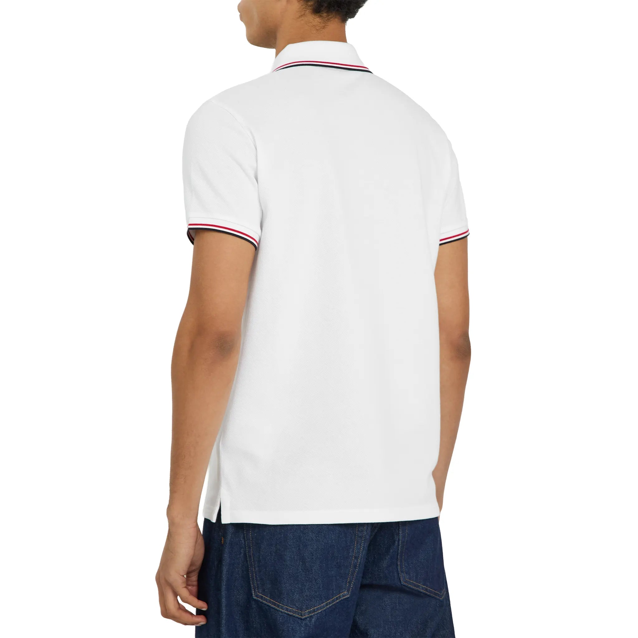 Moncler Logo Cotton Maglia Polo Shirt - view 2