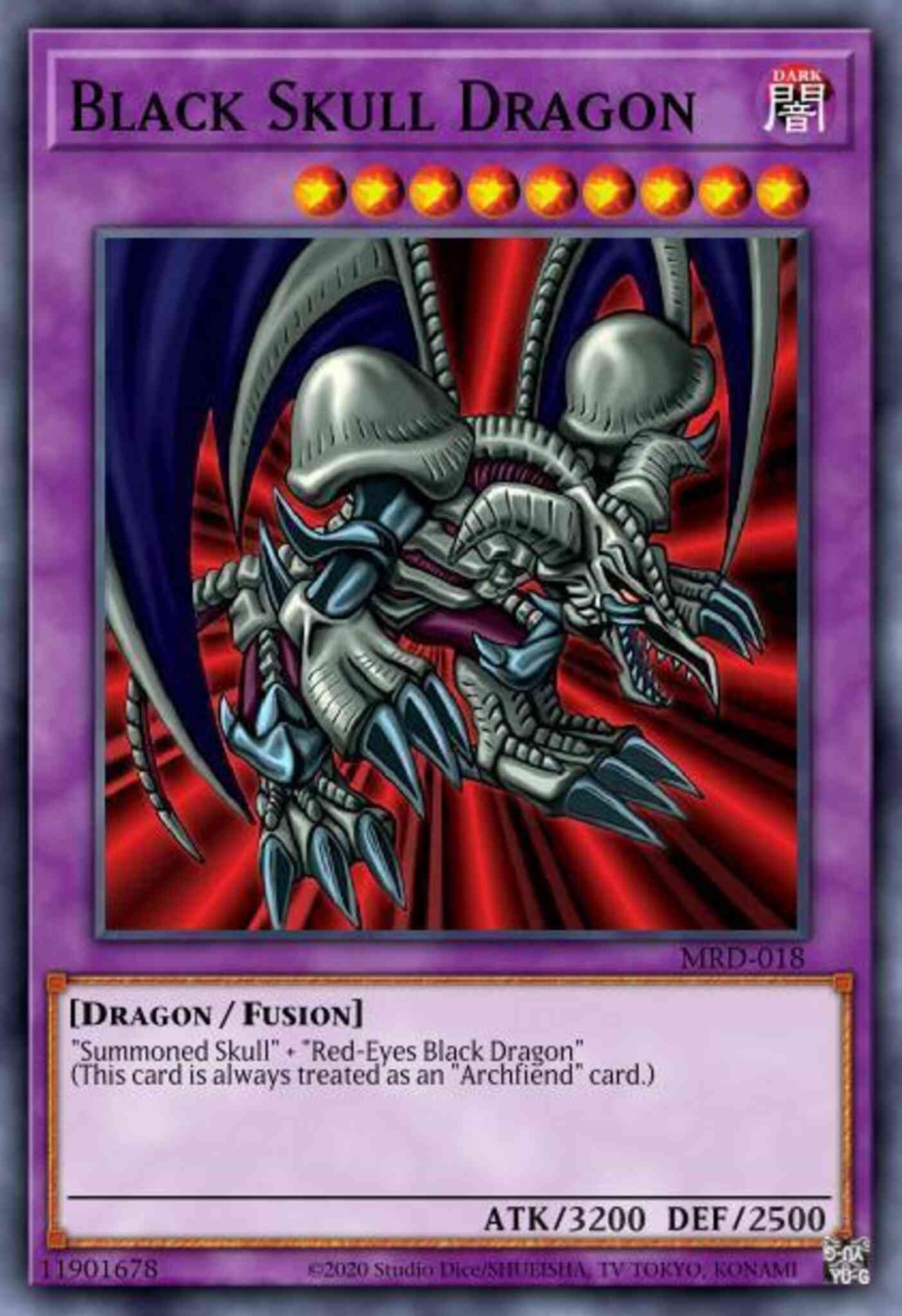 Yu-Gi-Oh! Black Skull Dragon - LDS1-EN012 - Common - 1st Edition