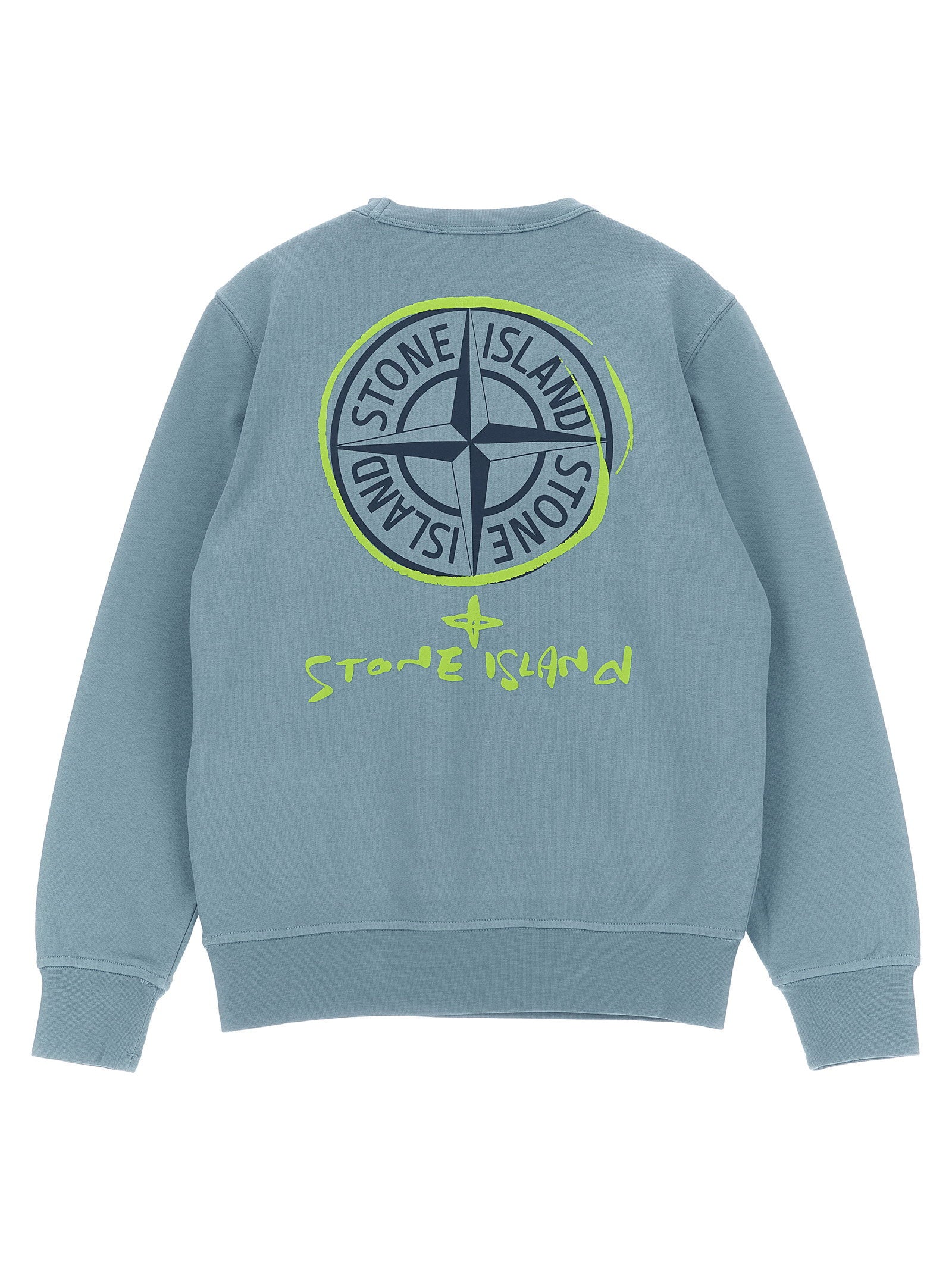 Stone Island Junior Logo Print Sweatshirt – 100% cotton - view 2