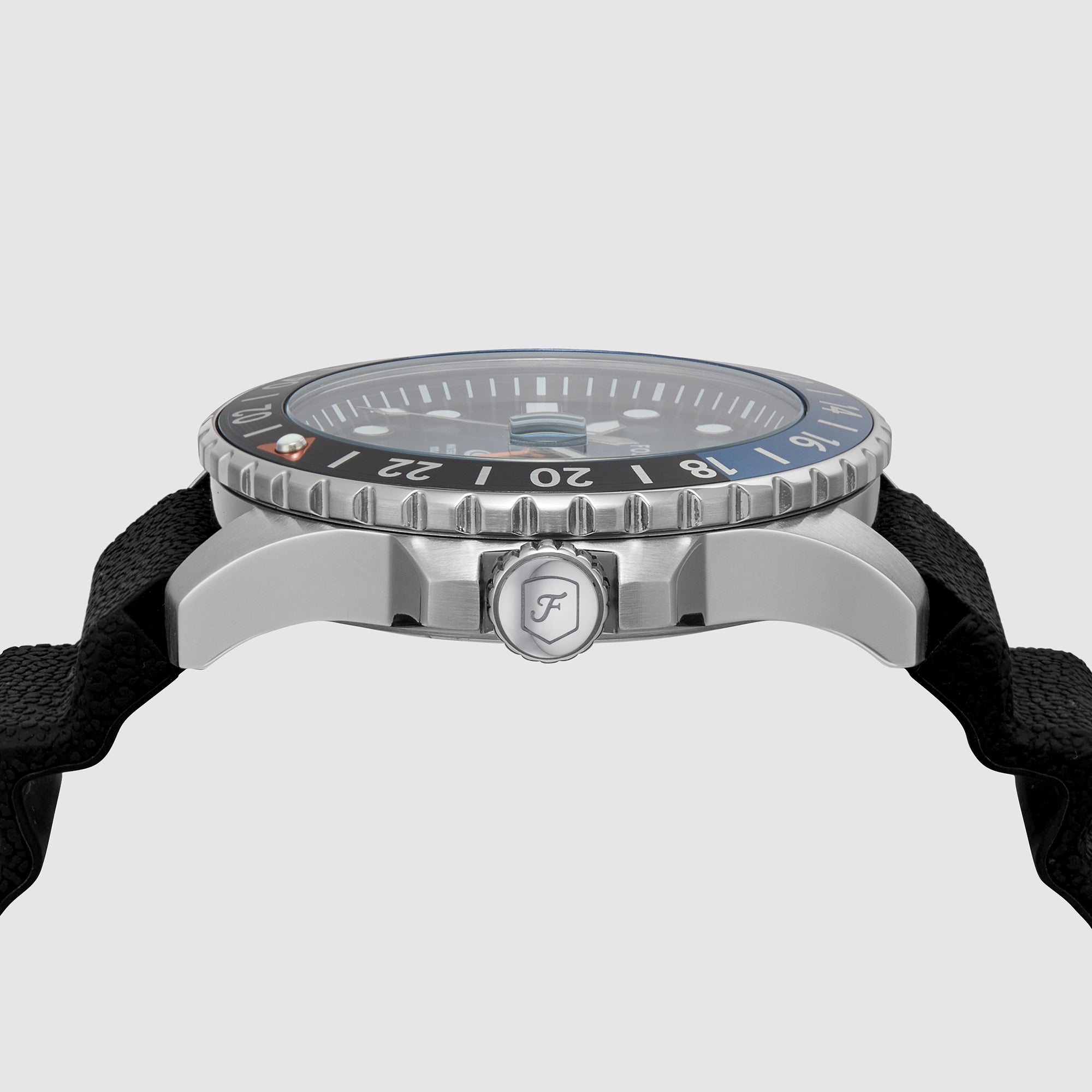 Fossil Blue Gmt Men GMT Black & Blue Dial Analog Silicone Watch FS6049 - view 2