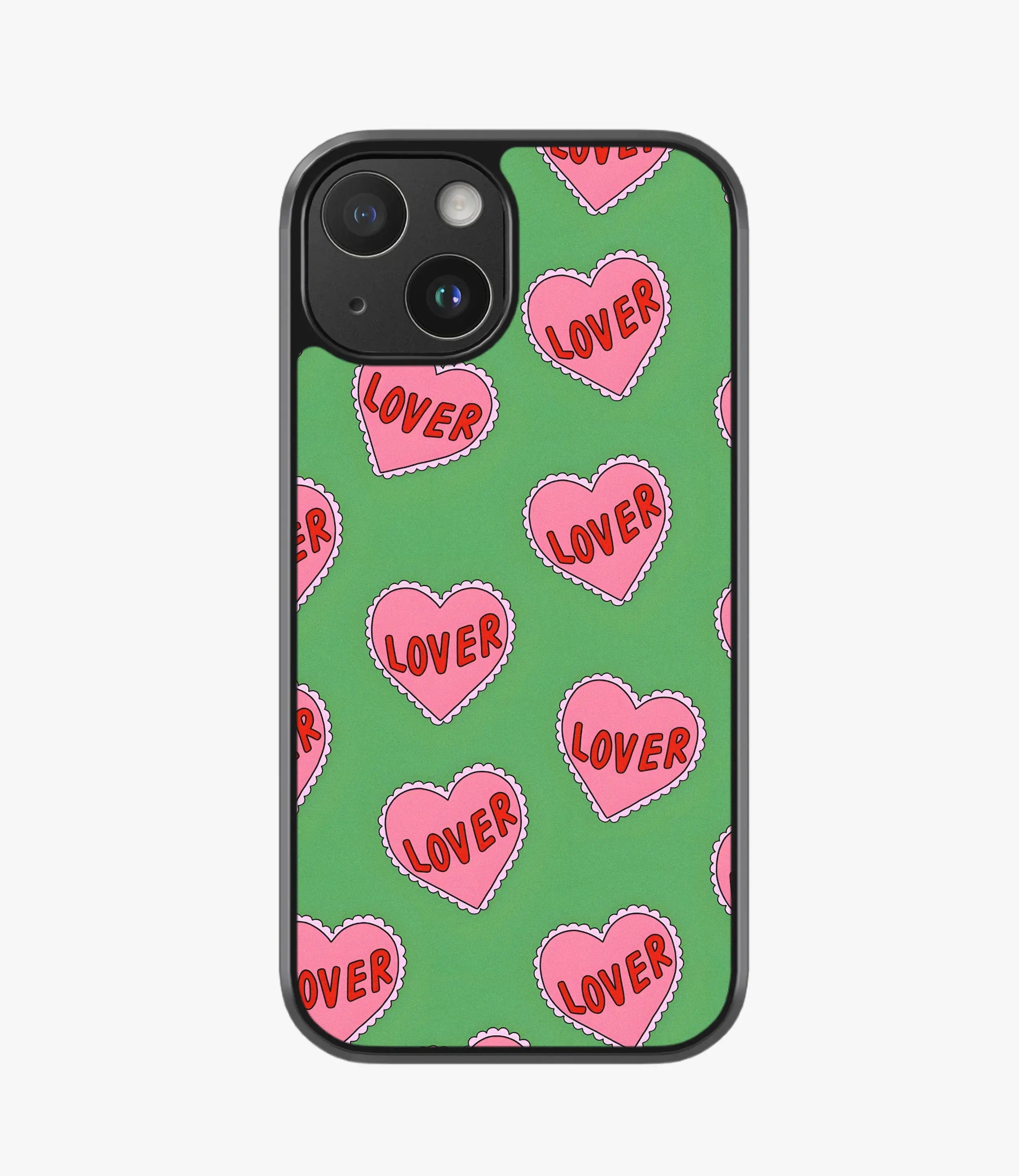 The Case Company Green Lover Heart Hybrid Matte Case