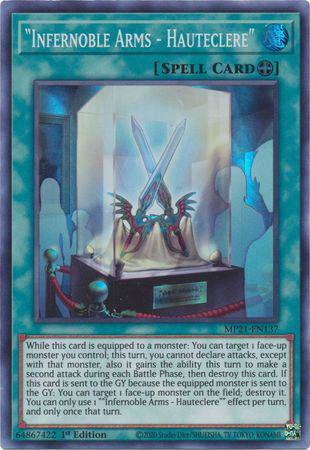 Yu-Gi-Oh! "Infernoble Arms - Hauteclere" - MP21-EN137 - Super Rare - 1st Edition