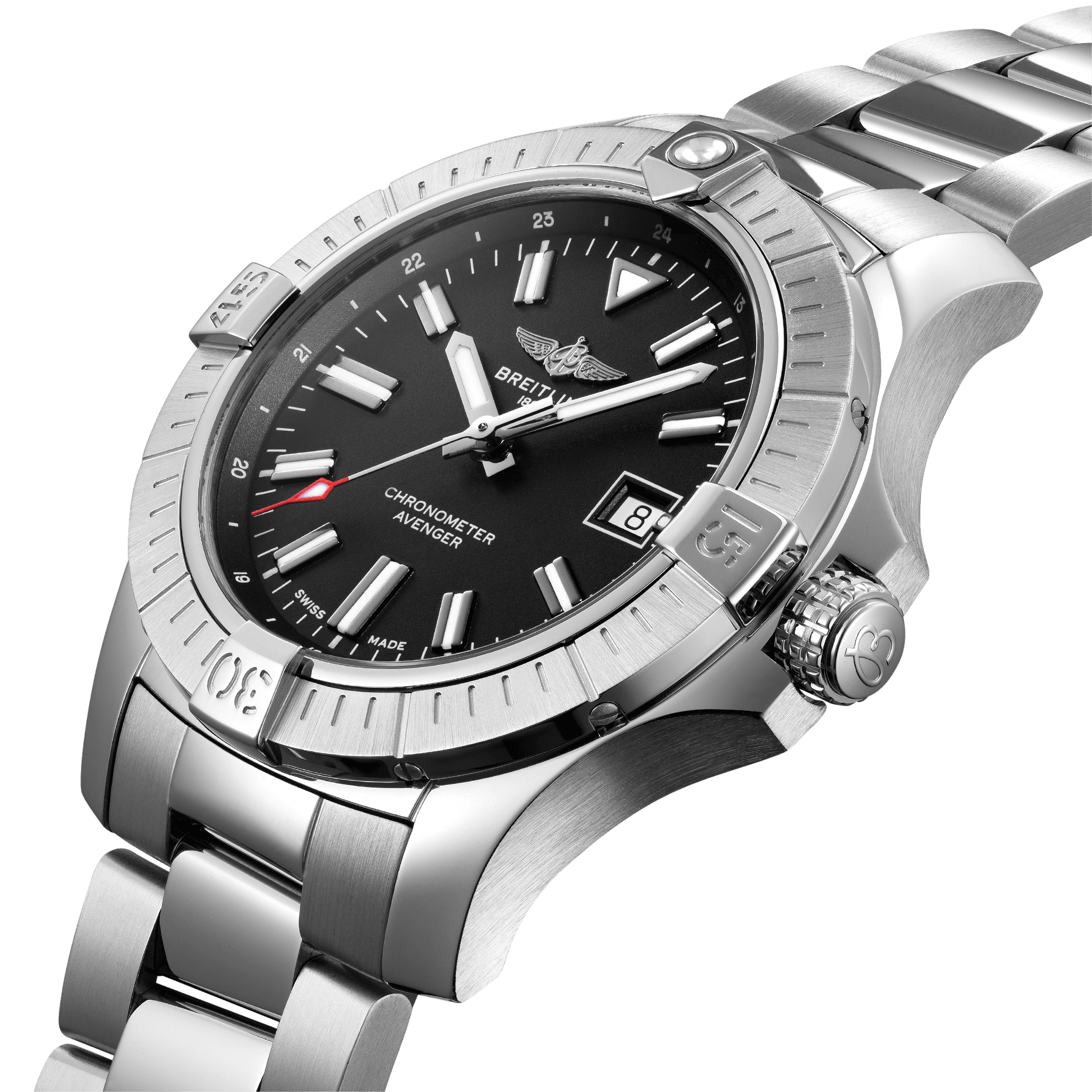 Breitling Avenger Black Dial Men 43mm