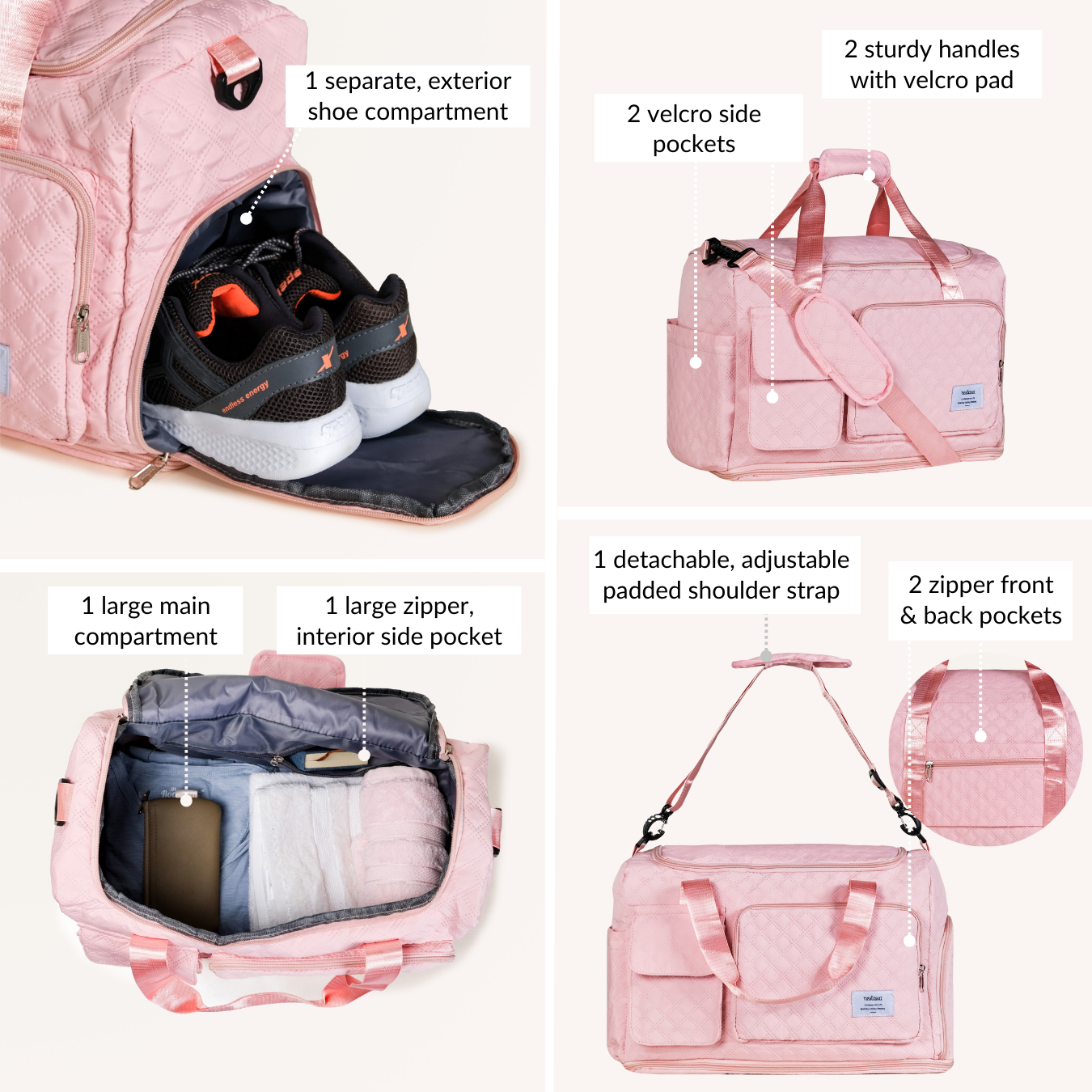 Nestasia Dova Expandable Weekender Bag - view 6