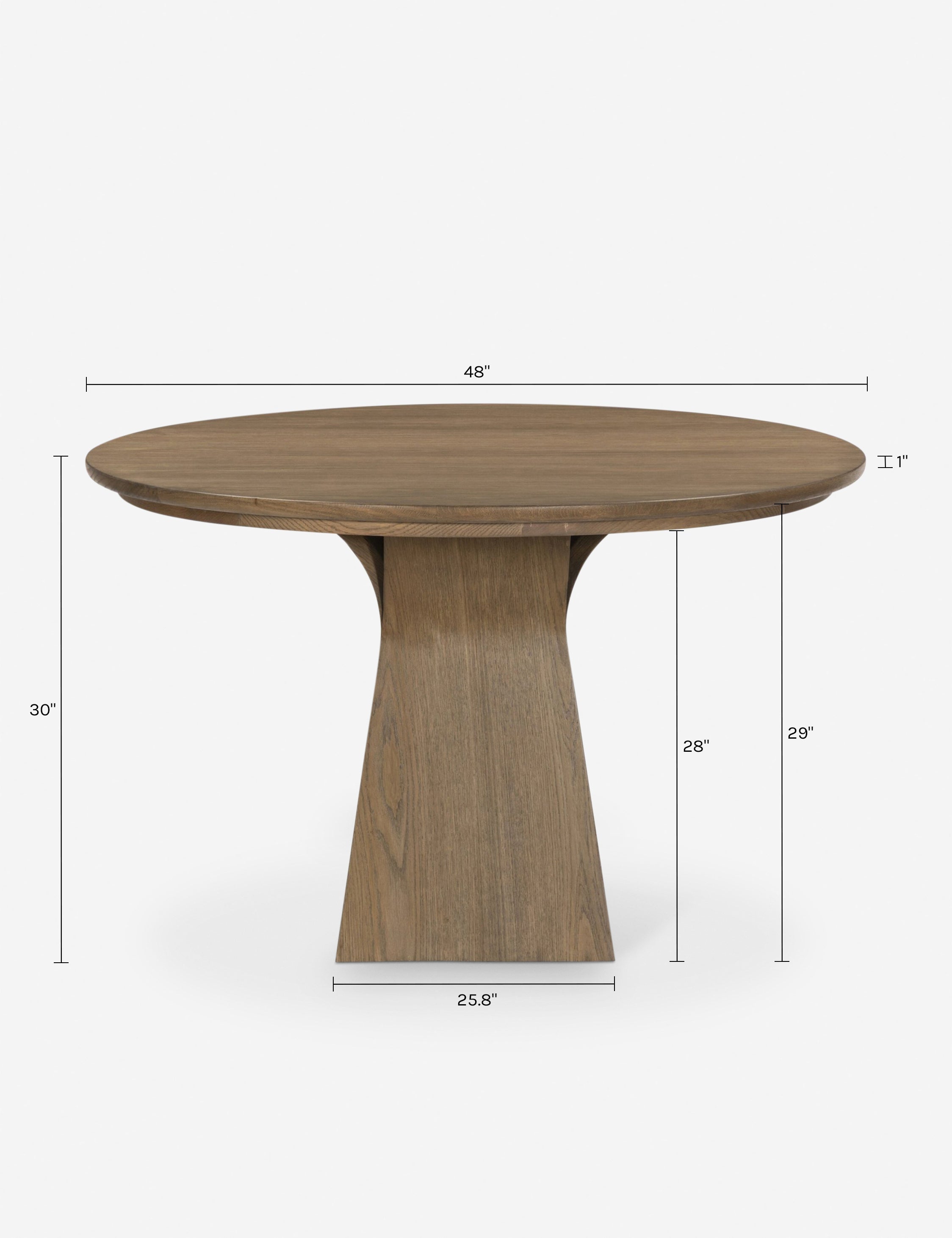 Lulu and Georgia Conroy Round Dining Table – Natural - view 11