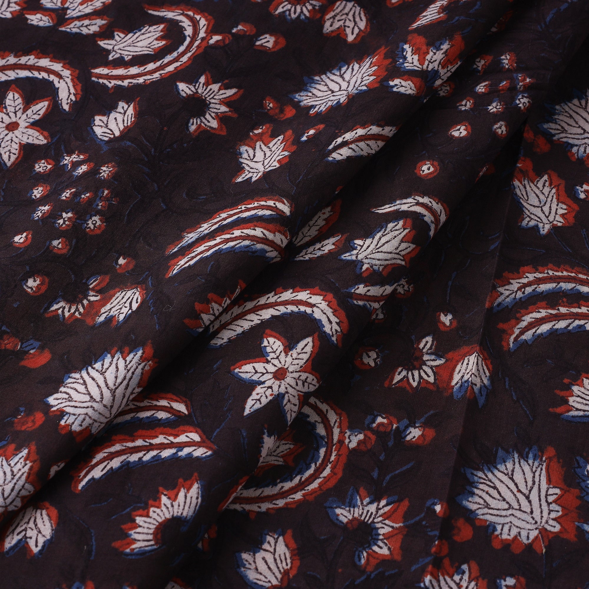 HAVELI CHRONICLES Brown - Jahota Block Printed Cotton Fabric 03 - view 2