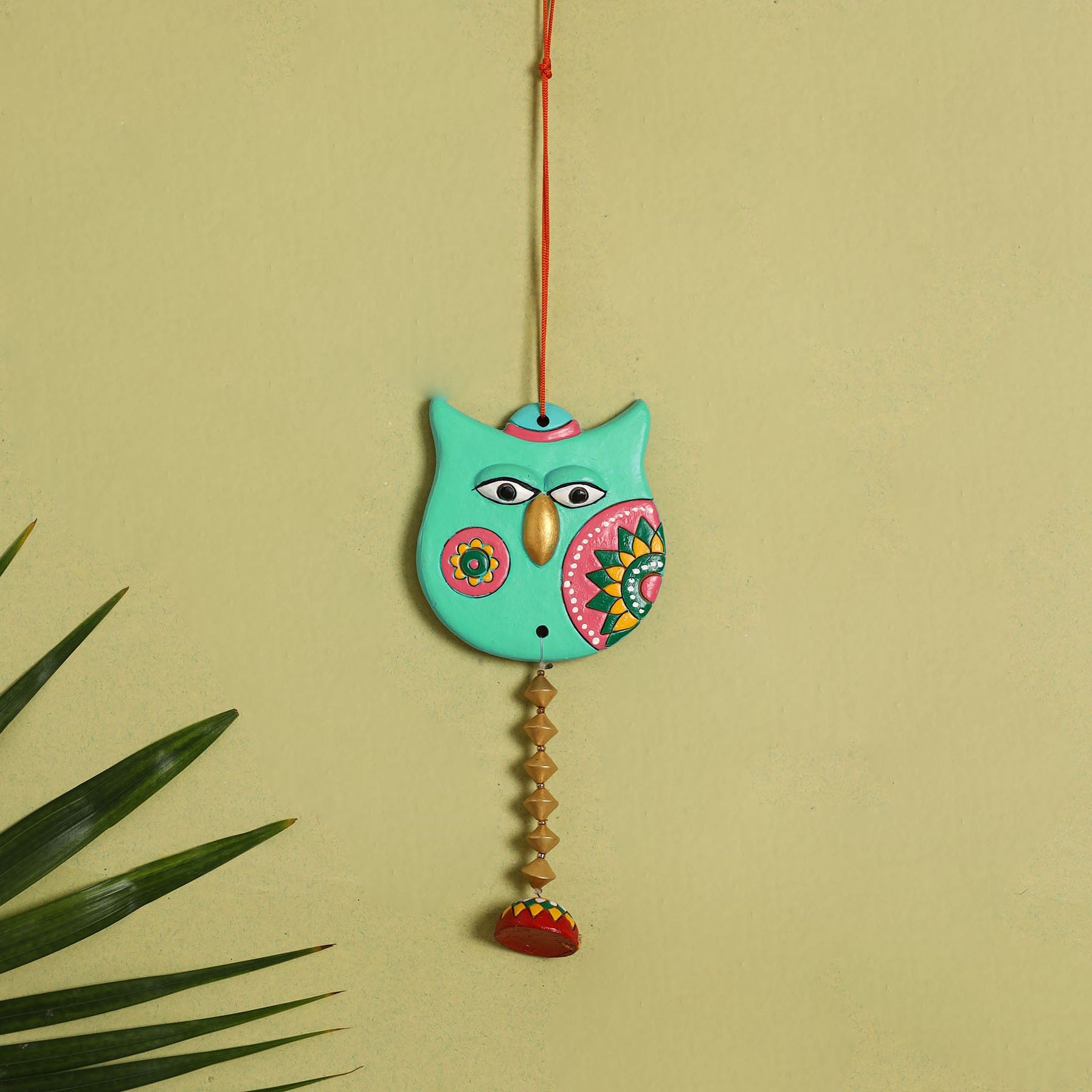 KHUSHBASH - HAPPY LOOM OF EAST Bishnupur Handpainted Terracotta Wall Hanging 82