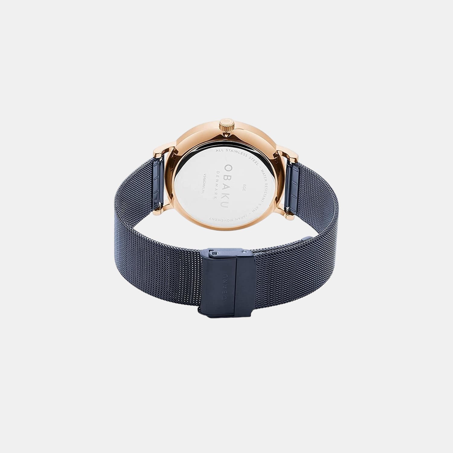 Obaku Ege Ocean Men Quartz Blue Dial Analog Stainless Steel Watch V246GMVLML - view 2