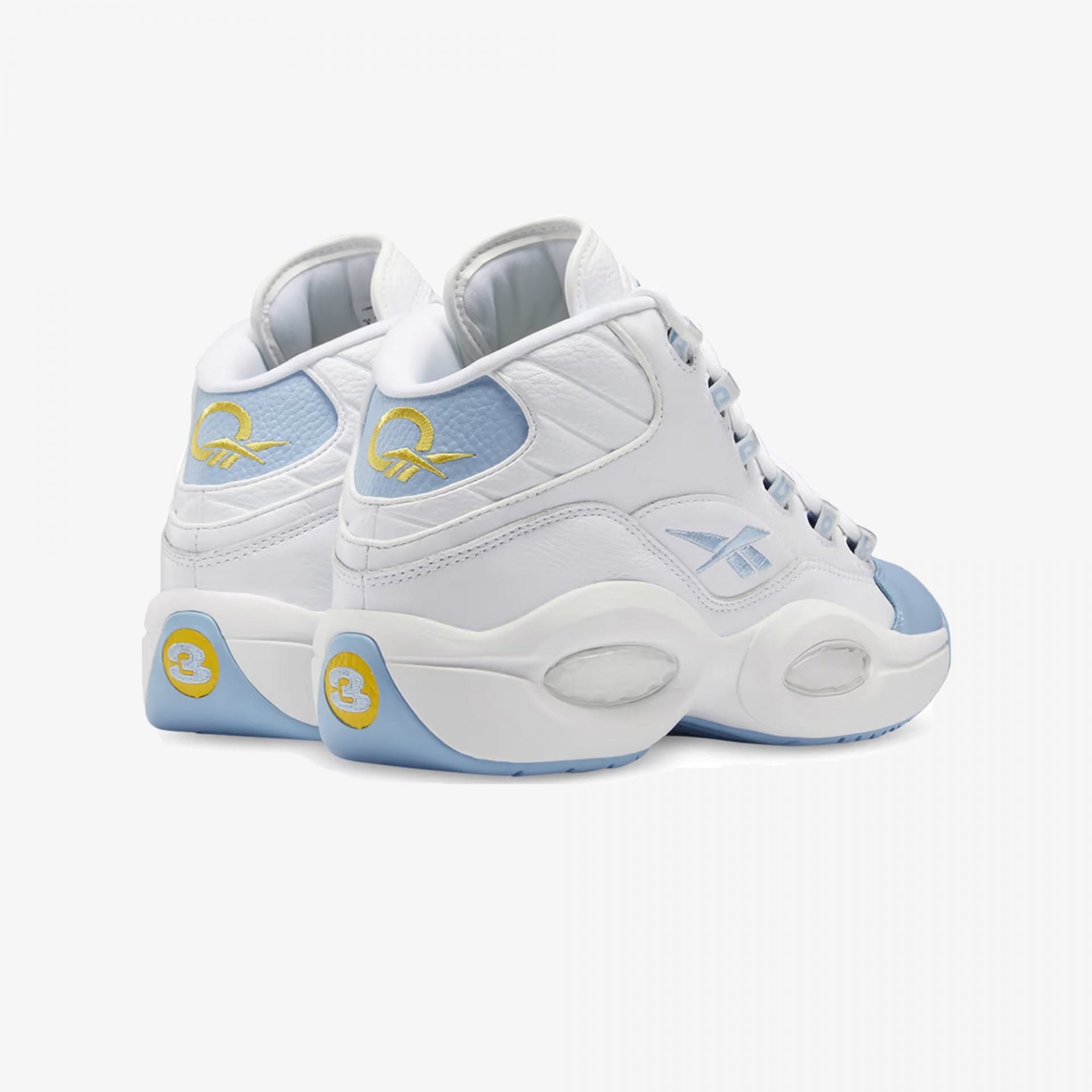 Reebok | QUESTION MID { WHITE / BLUE - view 2