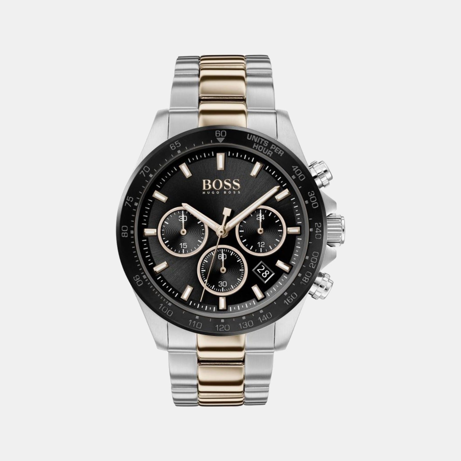 Boss Hero Men Quartz Black Dial Chronograph Stainless Steel Watch 1513757