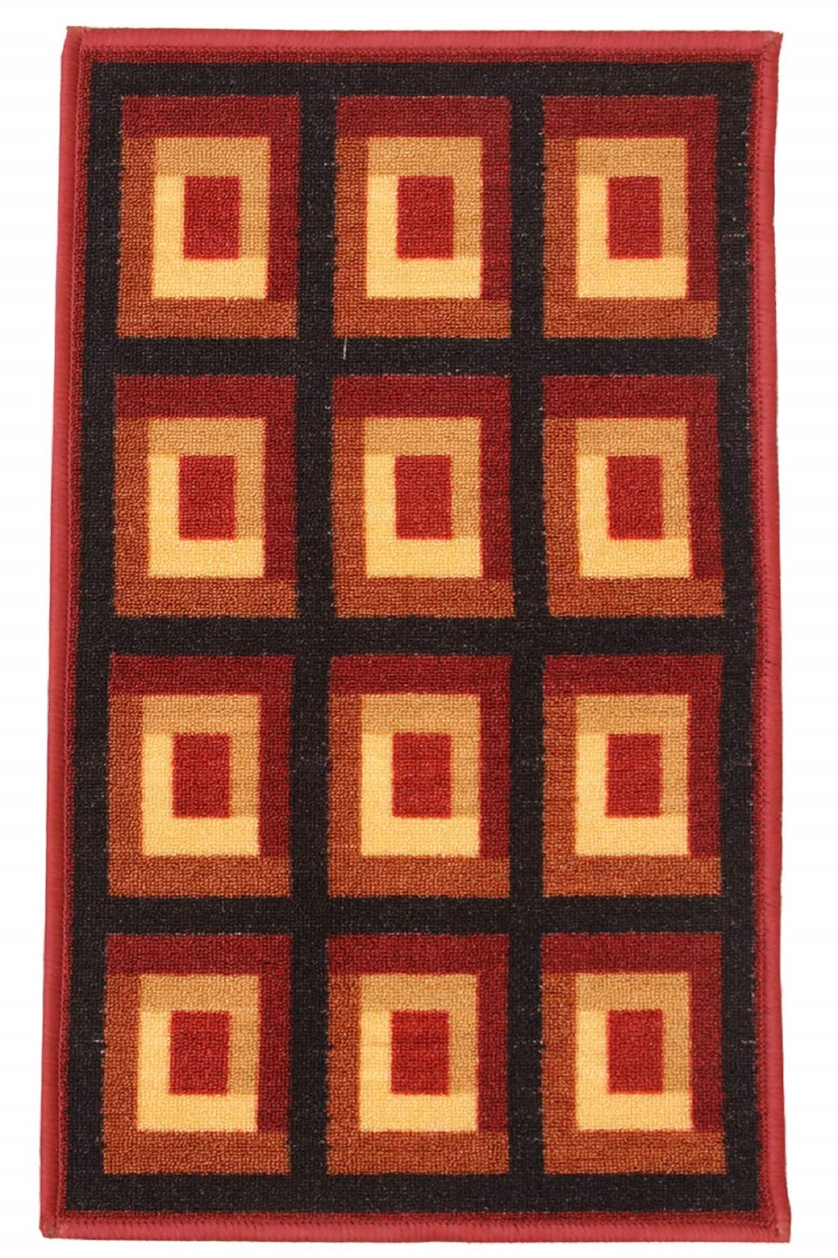 Kuber Industries Heart Home Modern Door Mat (Red, Maroon, Cotton, Standard) (CTHH07617) - view 4