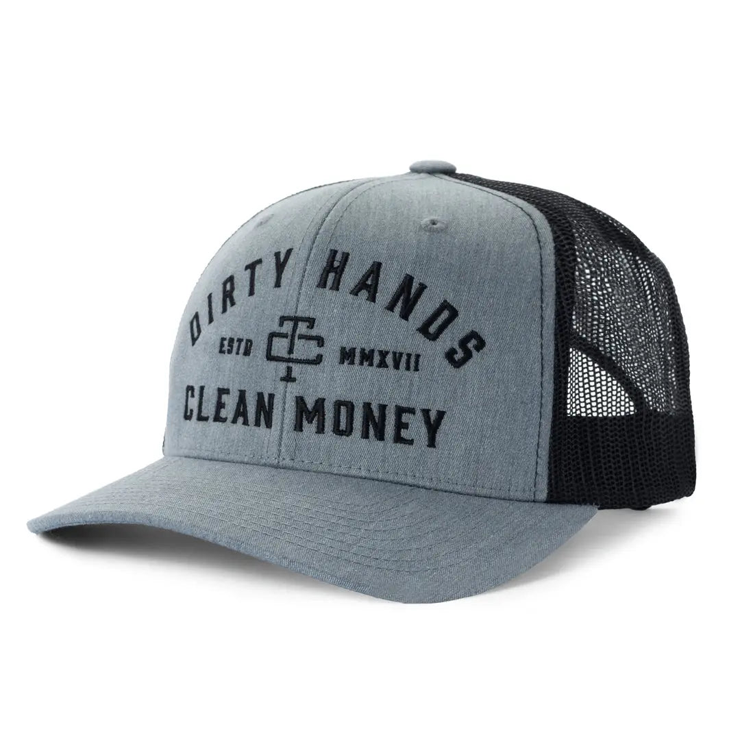 Radial DHCM Curved Brim Hat – Heather Black