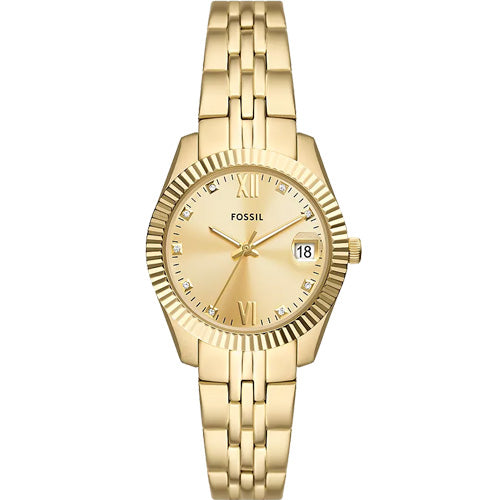 Fossil Scarlette Gold Dial Women 32mm