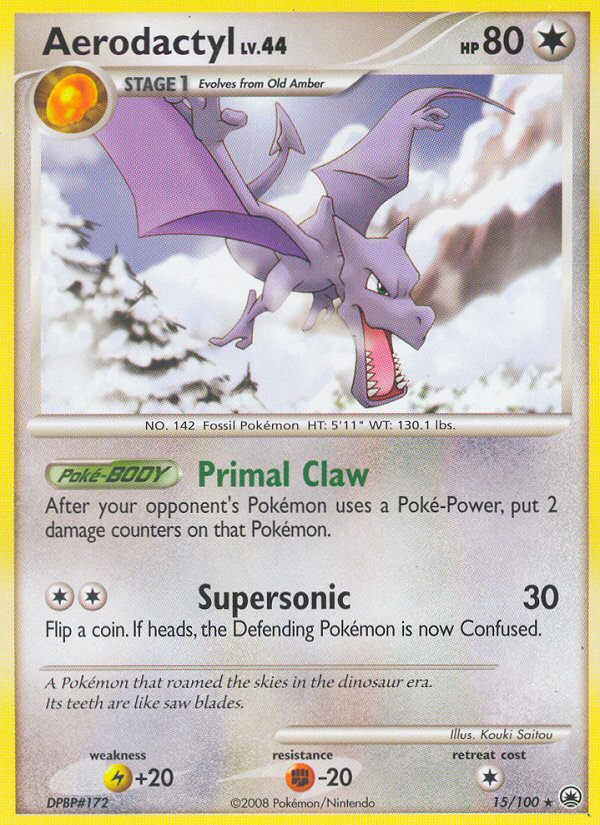 Rare dp5-15 reverse – Pokémon Aerodactyl - 15/100 - Rare [dp5-15] [Reverse Holo] - Aerodactyl - 15/100 - Rare