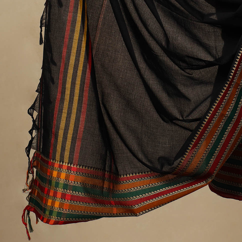 SOUTH KARGHA Black - 3pc Mercerised Cotton Dharwad Dress Material 38 - view 4