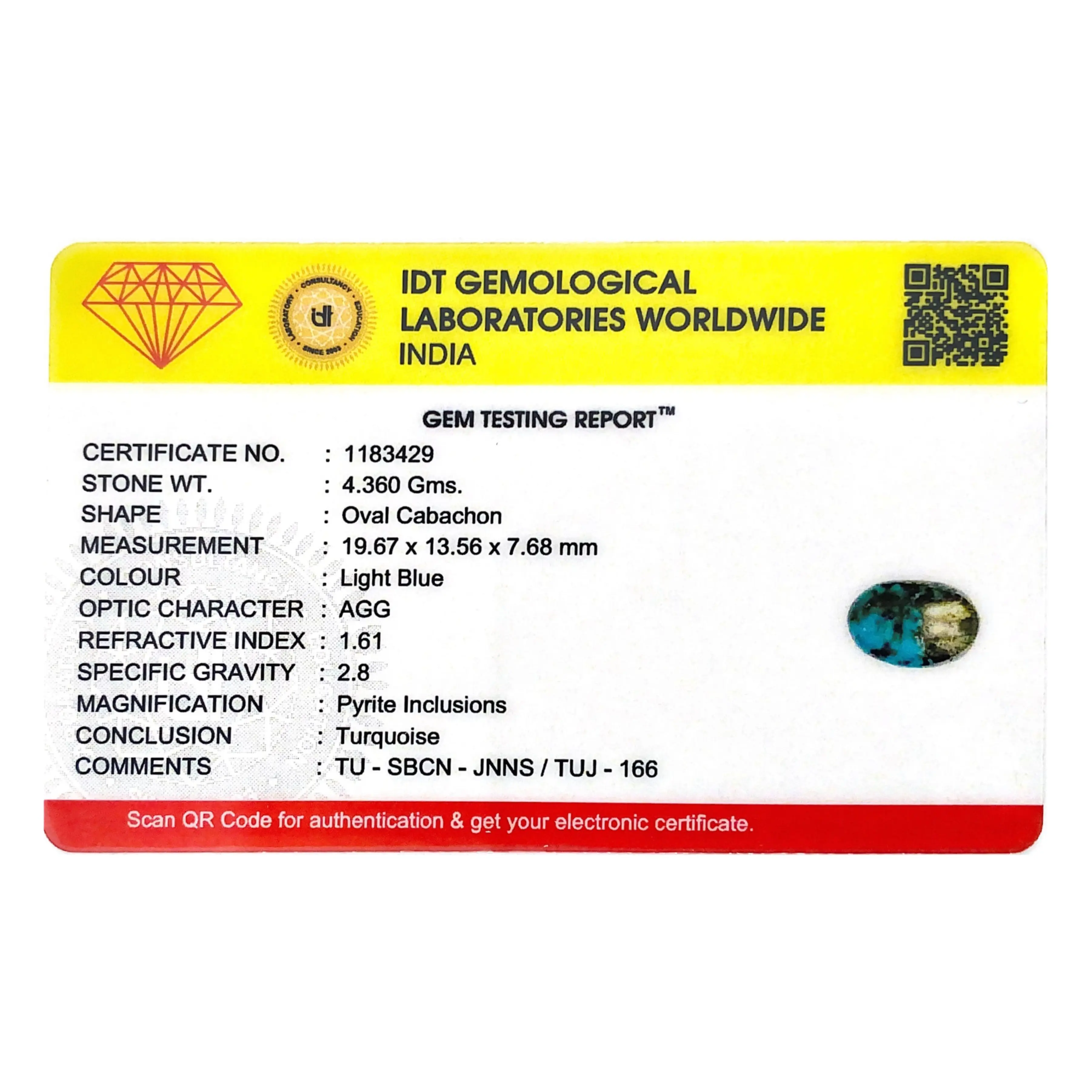 Pramogh Irani Firoza - 21.8 Carat - view 4