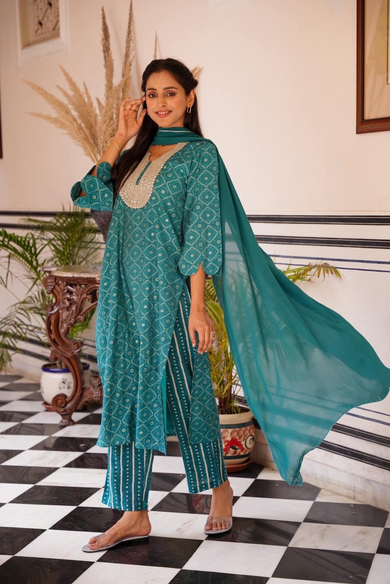 Idaho-o Shanaya Muslin Suit Set