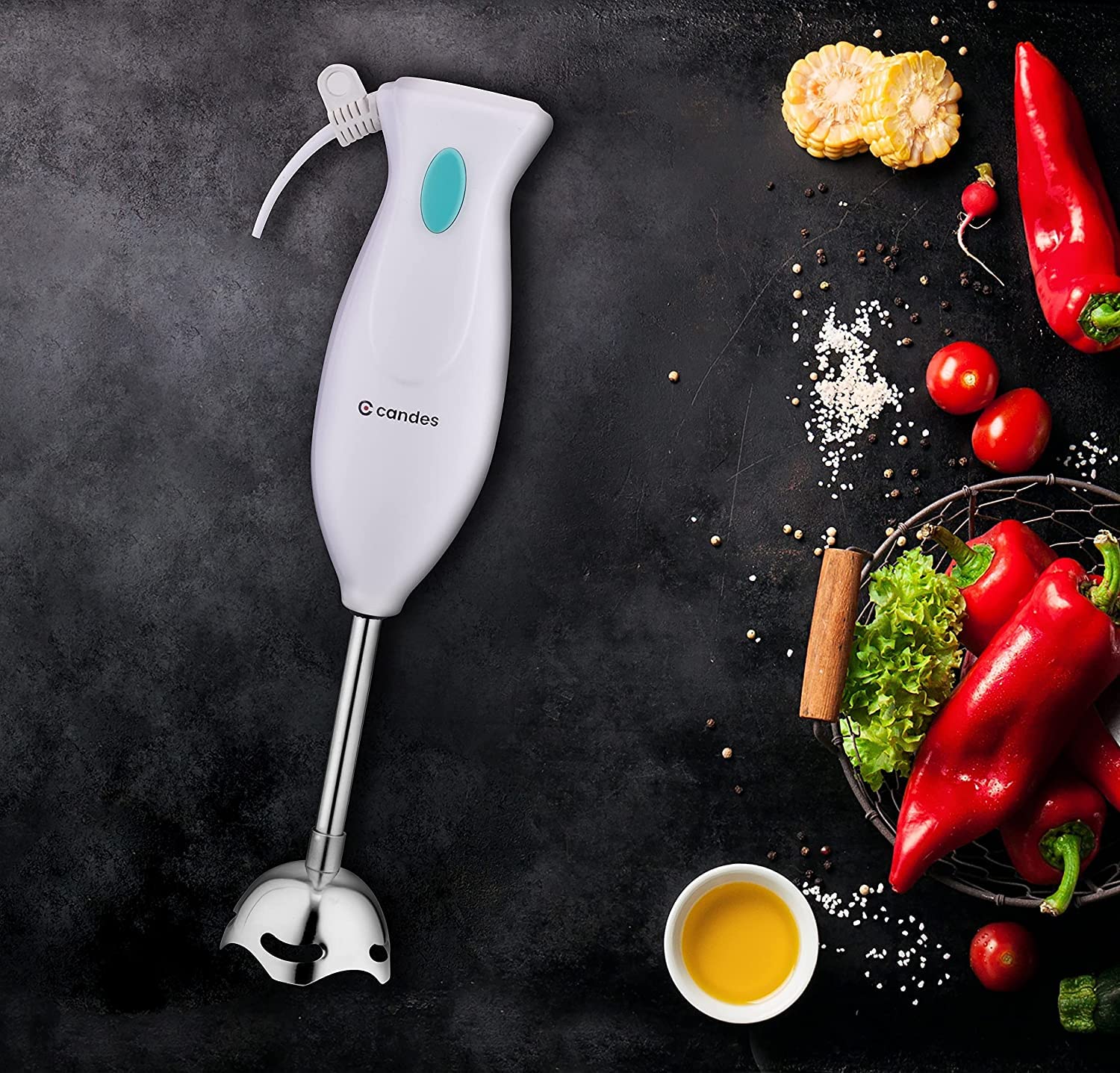 Candes 250W Hand Blender + 1000 Watt Electric Dry Iron + Quick Hand Stainless Steel Vegetable & Fruits Chopper (Super Combo) - view 8