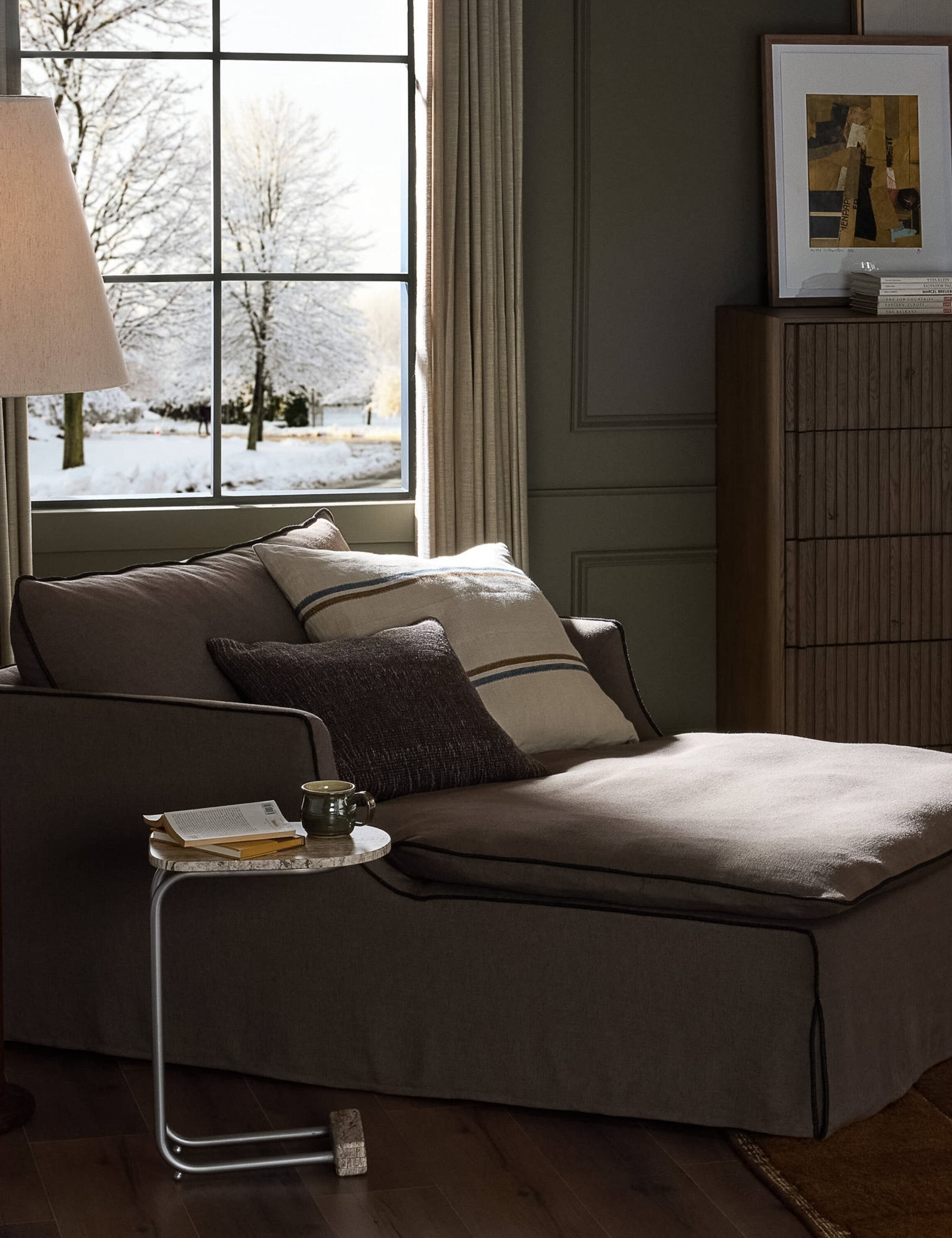 Lulu and Georgia Hampton Slipcover Chaise – Brown - view 2