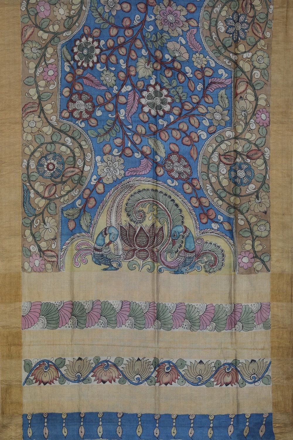 Kalanjali Kalamkari Hand-Painted Saree – Women's - view 3