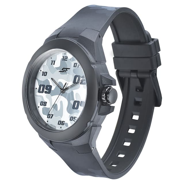 Sonata SF Turbo Army Grey Dial & Plastic Starp