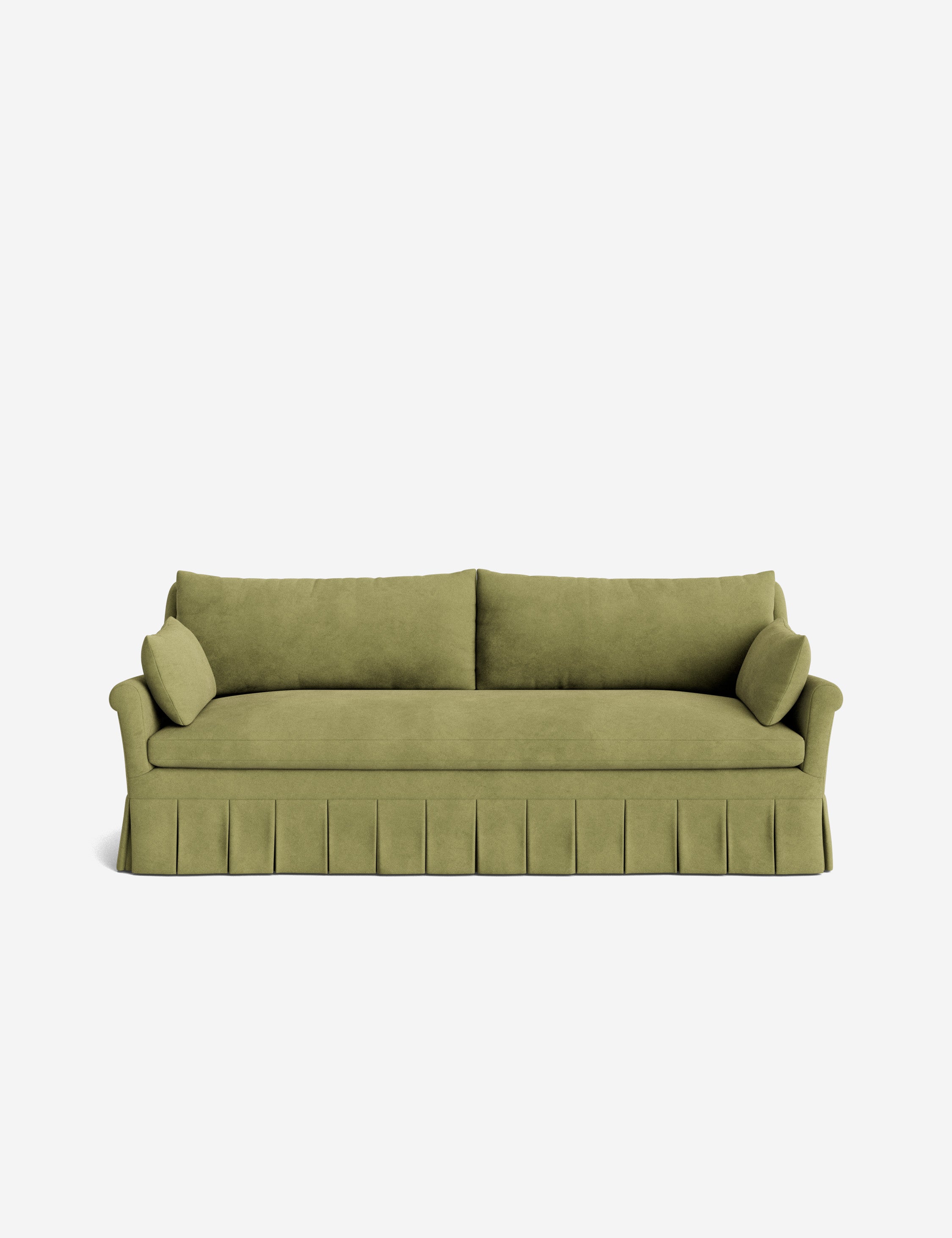 Lulu and Georgia Portola Rolled Arm Pleated Sofa - view 32