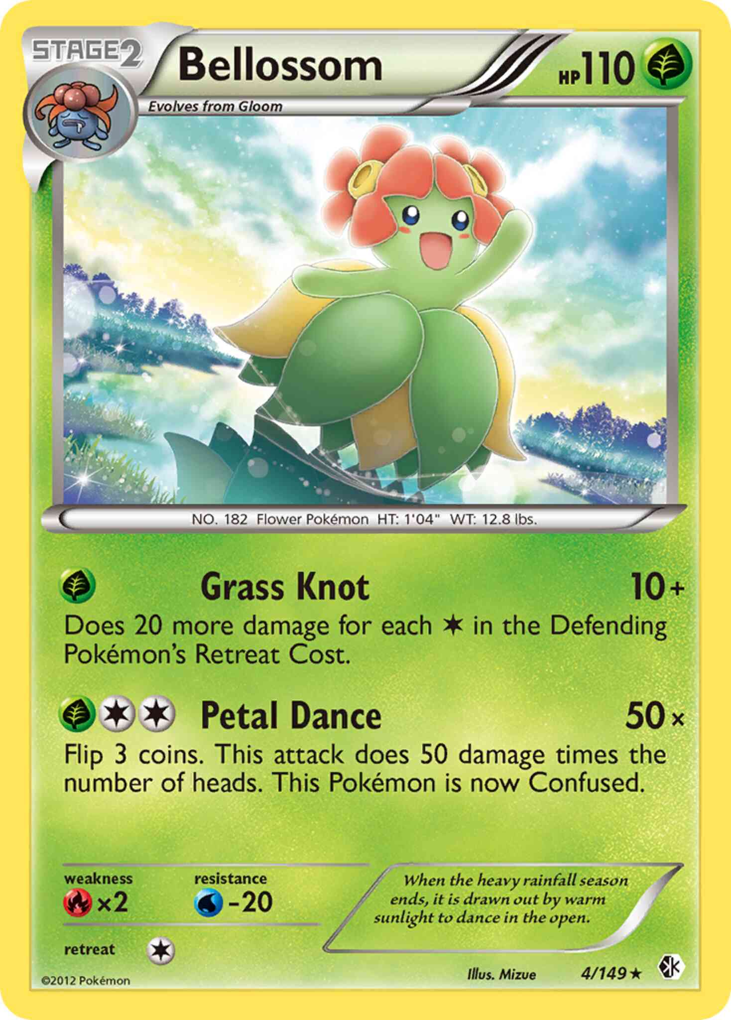 Rare bw7-4 reverse – Pokémon Bellossom - 4/149 - Rare [bw7-4] [Reverse Holo]