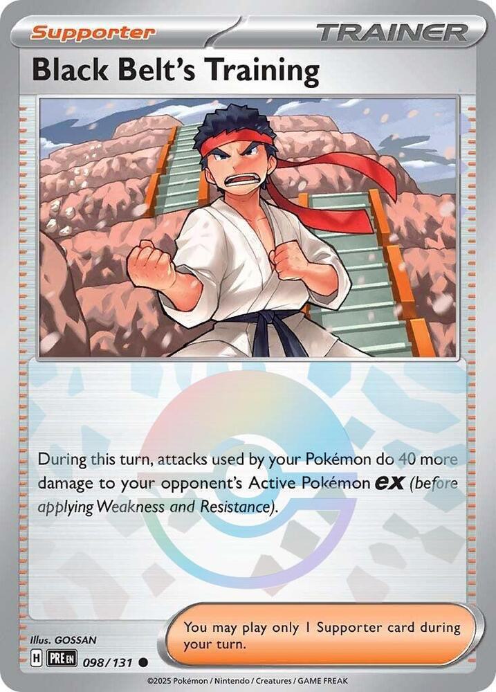 Common sv085-098 reverse – Pokémon Black Belt's Training - Poké Ball Pattern - 098/131 - Common [sv085-098] [Reverse Holo]