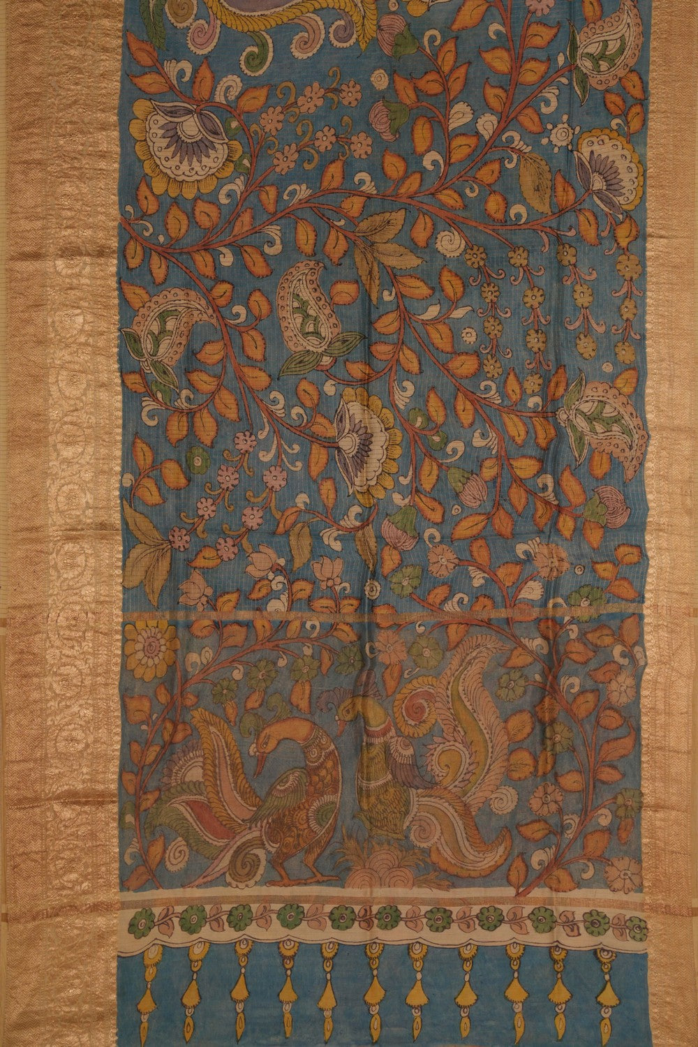 Kalanjali Kalamkari Hand-Painted Saree – Women's - view 3