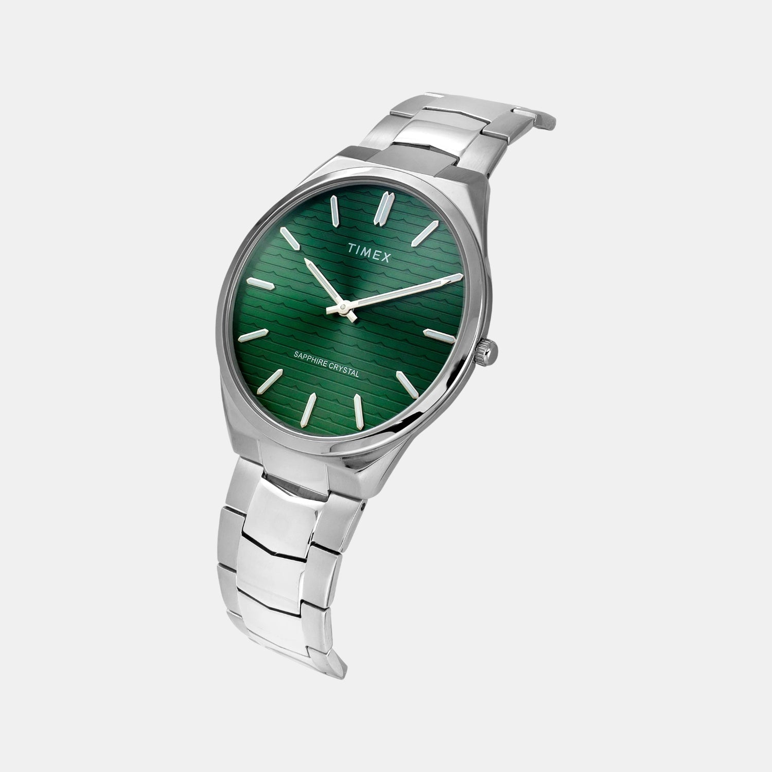Timex Fashion Men Quartz Green Dial Analog Stainless Steel Watch TWEG25800 - view 2