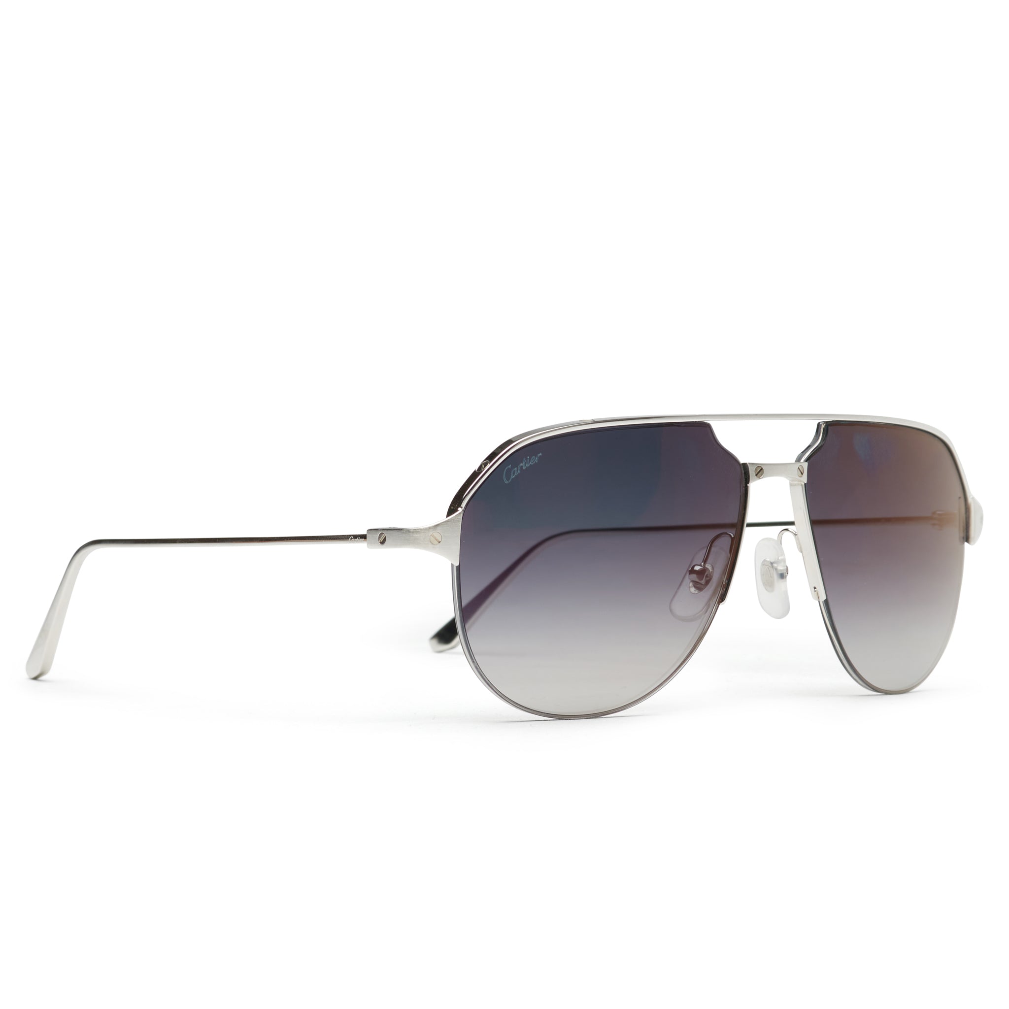 Cartier Eyewear CT0229S-004 Santos De Cartier Silver Sunglasses - view 2