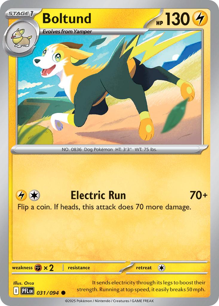 Common me02-031 non-holo – Pokémon Boltund - 031/094 - Common [me02-031] [Non-Holo]