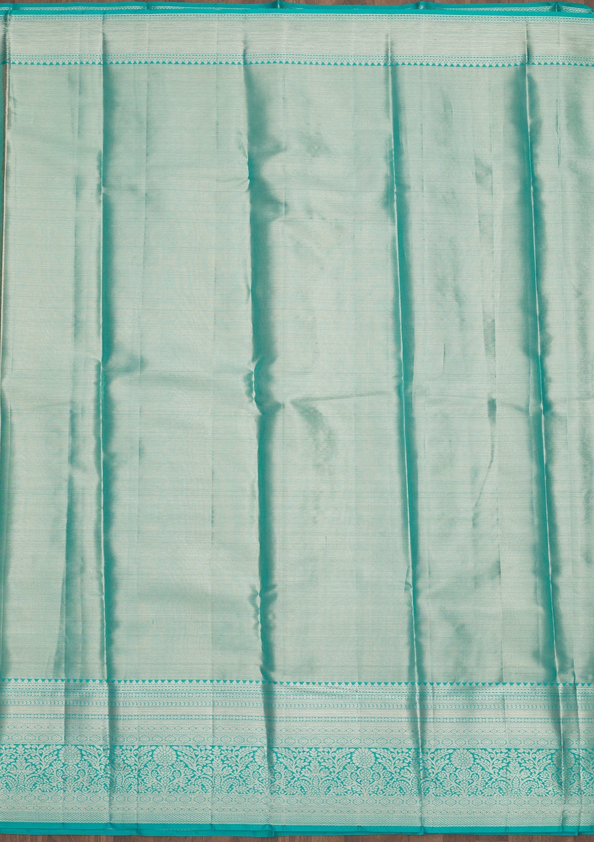 Koskii Sky Blue Zariwork Pure Silk Saree – Women's - view 7