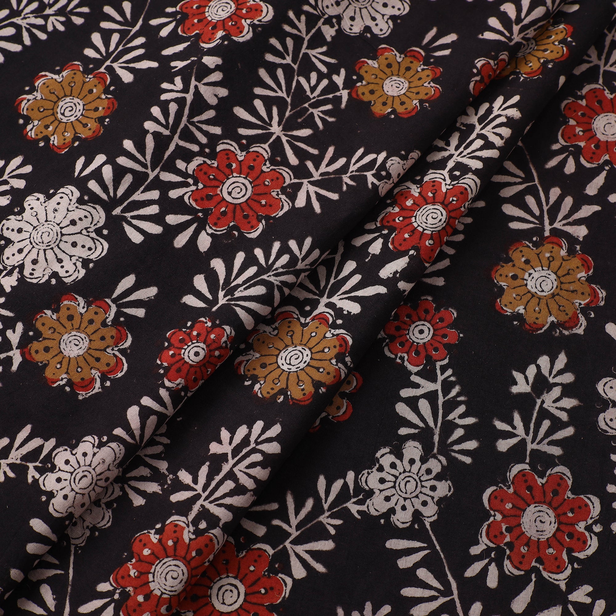 BAGRU DABU PRINTS Black - Bagru Dabu Print Fabric in Cotton 05 - view 2