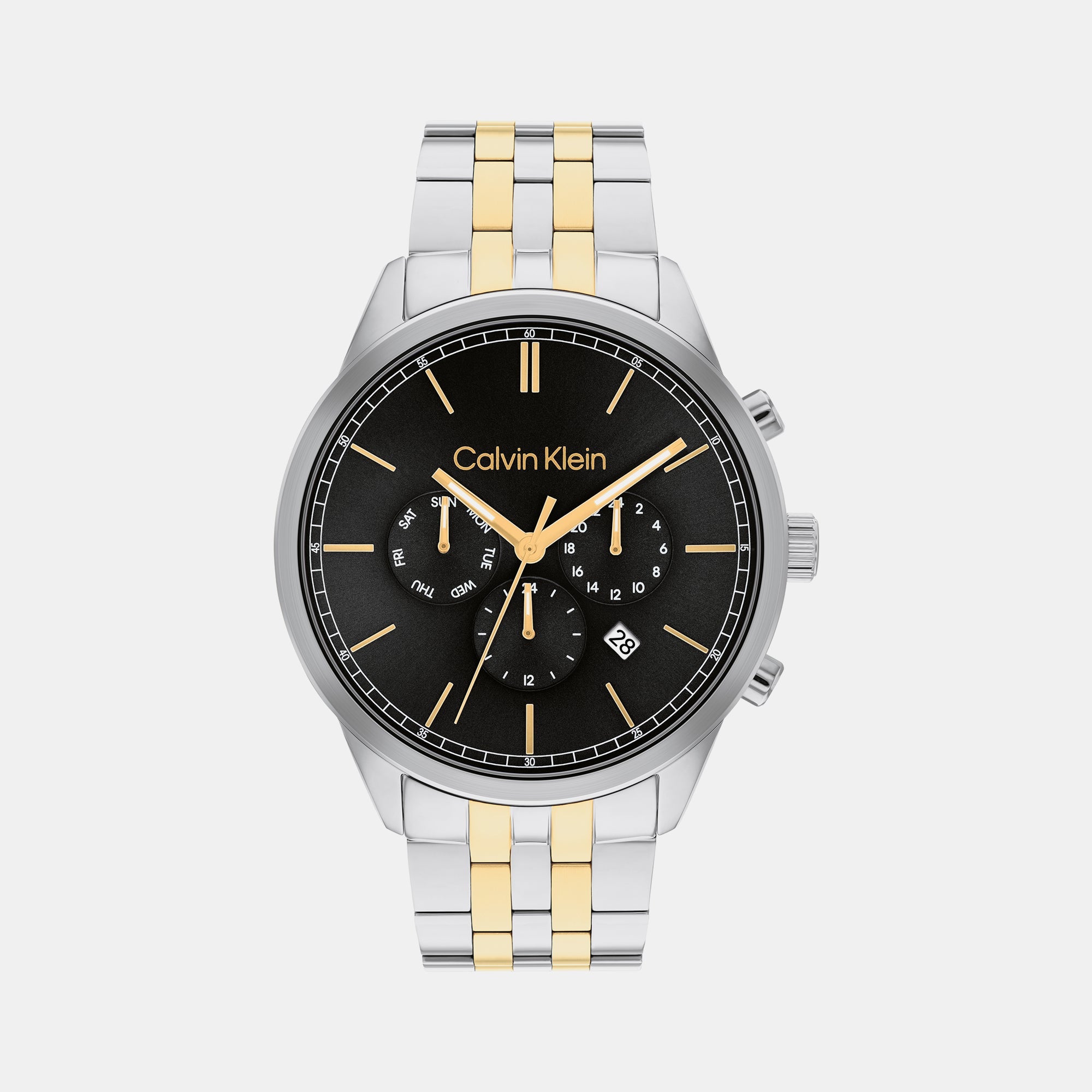 Calvin Klein Ck Infinite Men Quartz Black Dial Chronograph Stainless Steel Watch 25200380