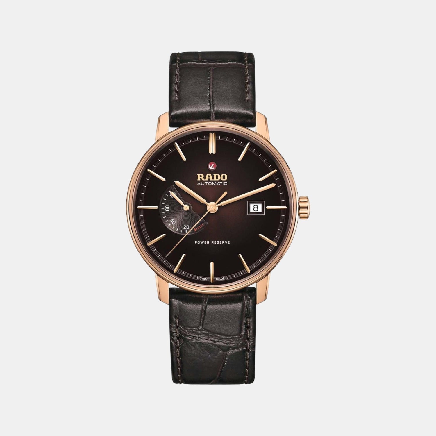 Rado Coupole Men Automatic Brown Dial Analog Leather Watch R22879325