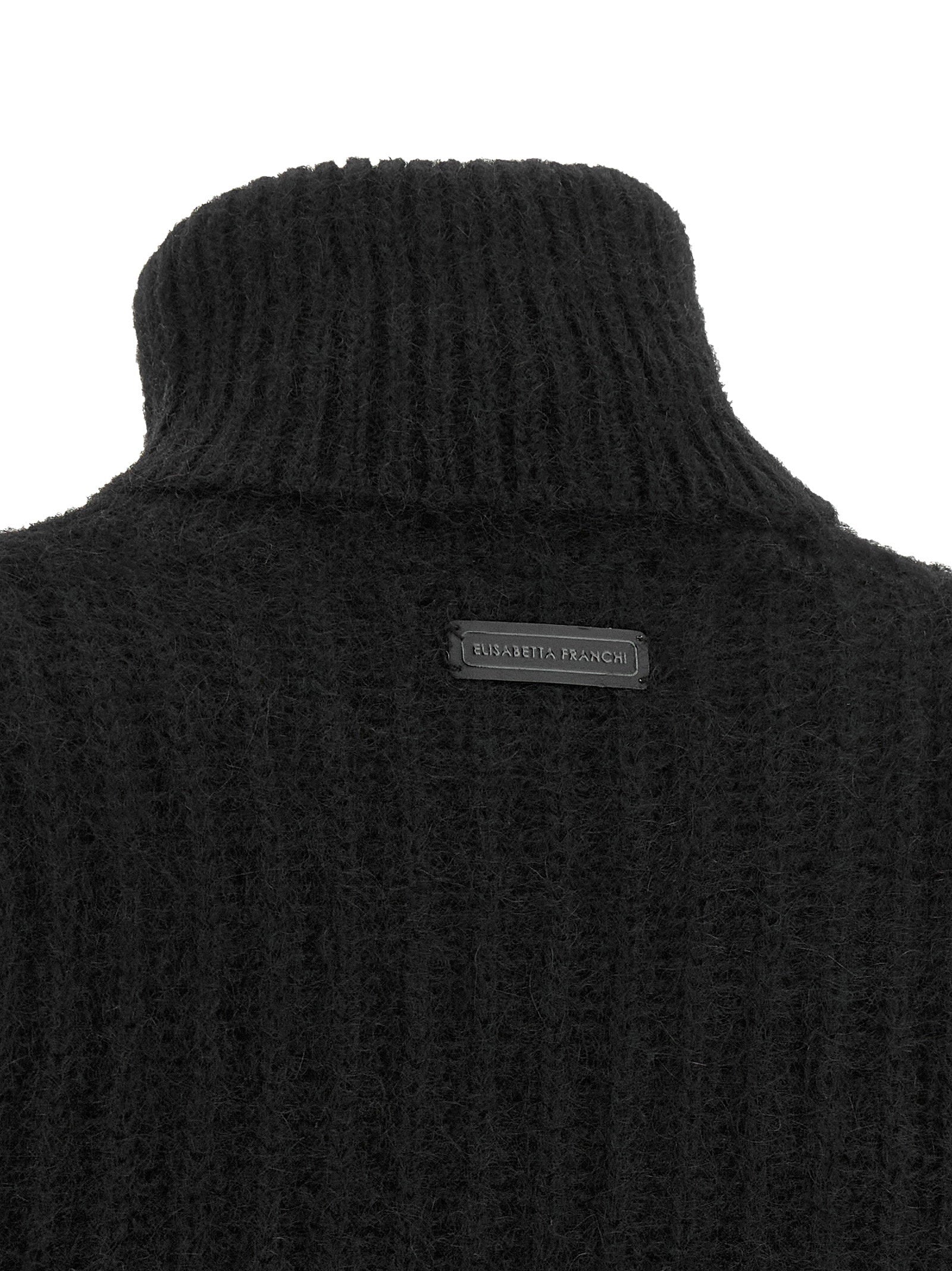 Elisabetta Franchi Ruffle Sweater – 50% mohair 50% polyamide - view 4