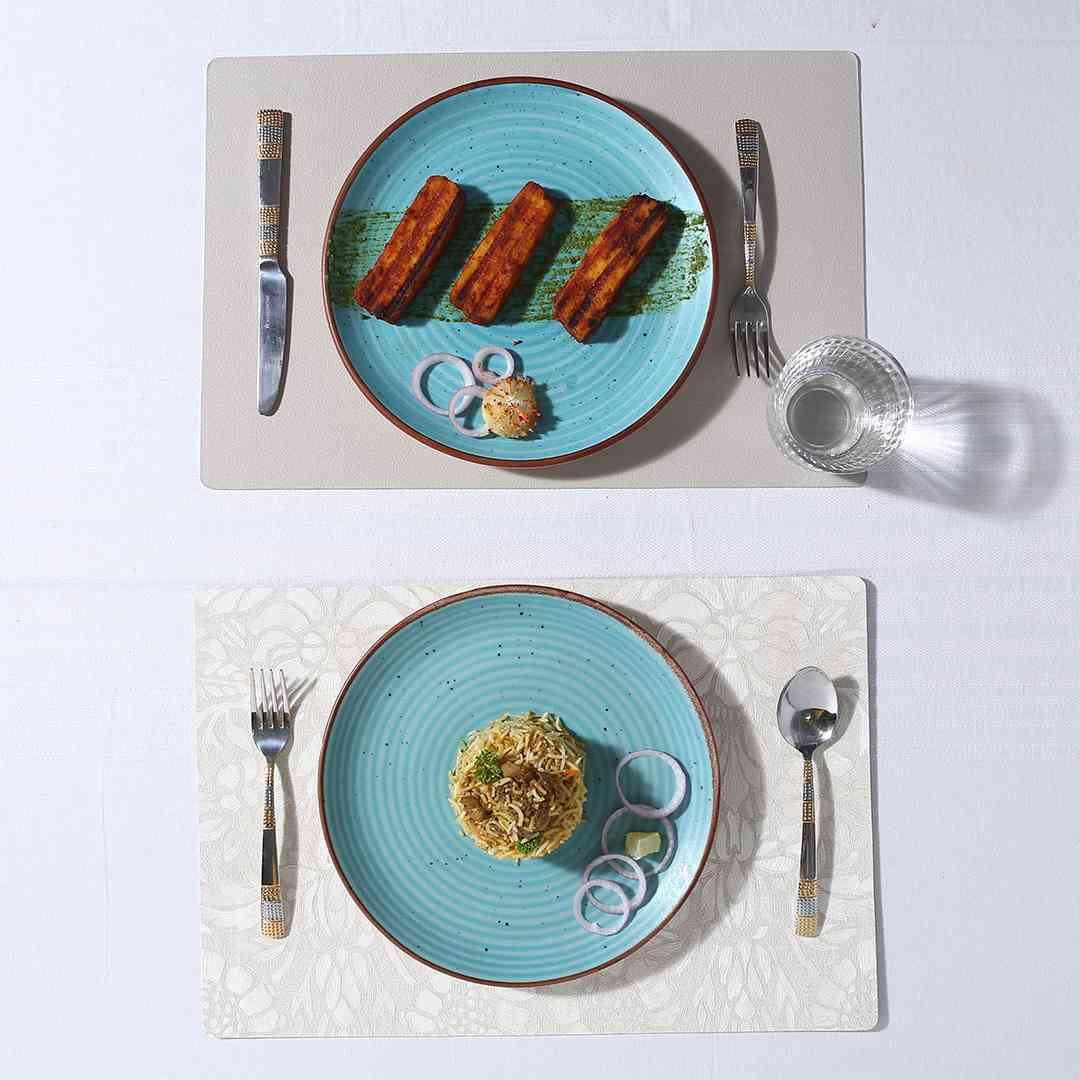 Wonderchef Valentina Reversible Floral & Solid Placemat Set of 6 - view 5