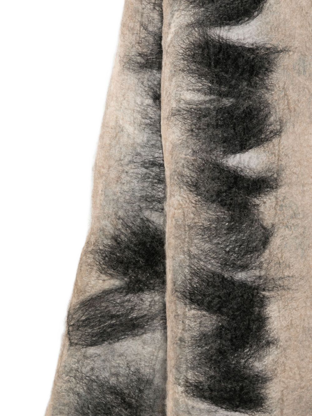 Silvana Manetti Grey Jagged-Edge Scarf. – Cashmere 75%, Silk 25% - view 2