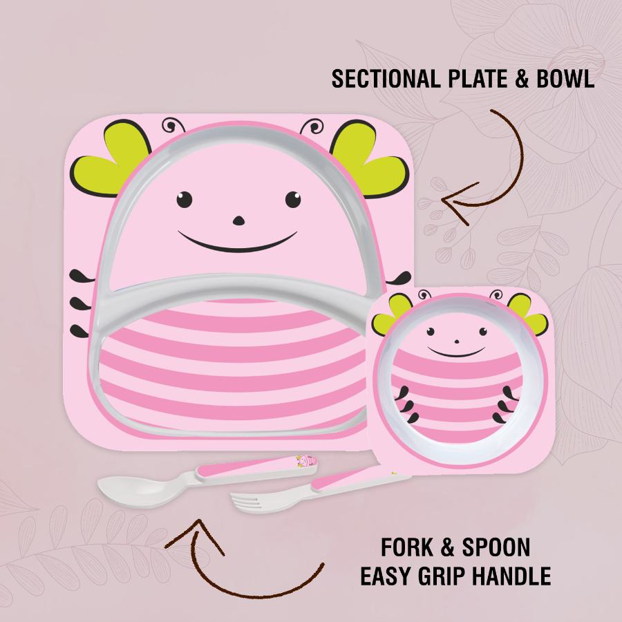 Cello Kids Lady Bug Meal Set – Pink - view 4
