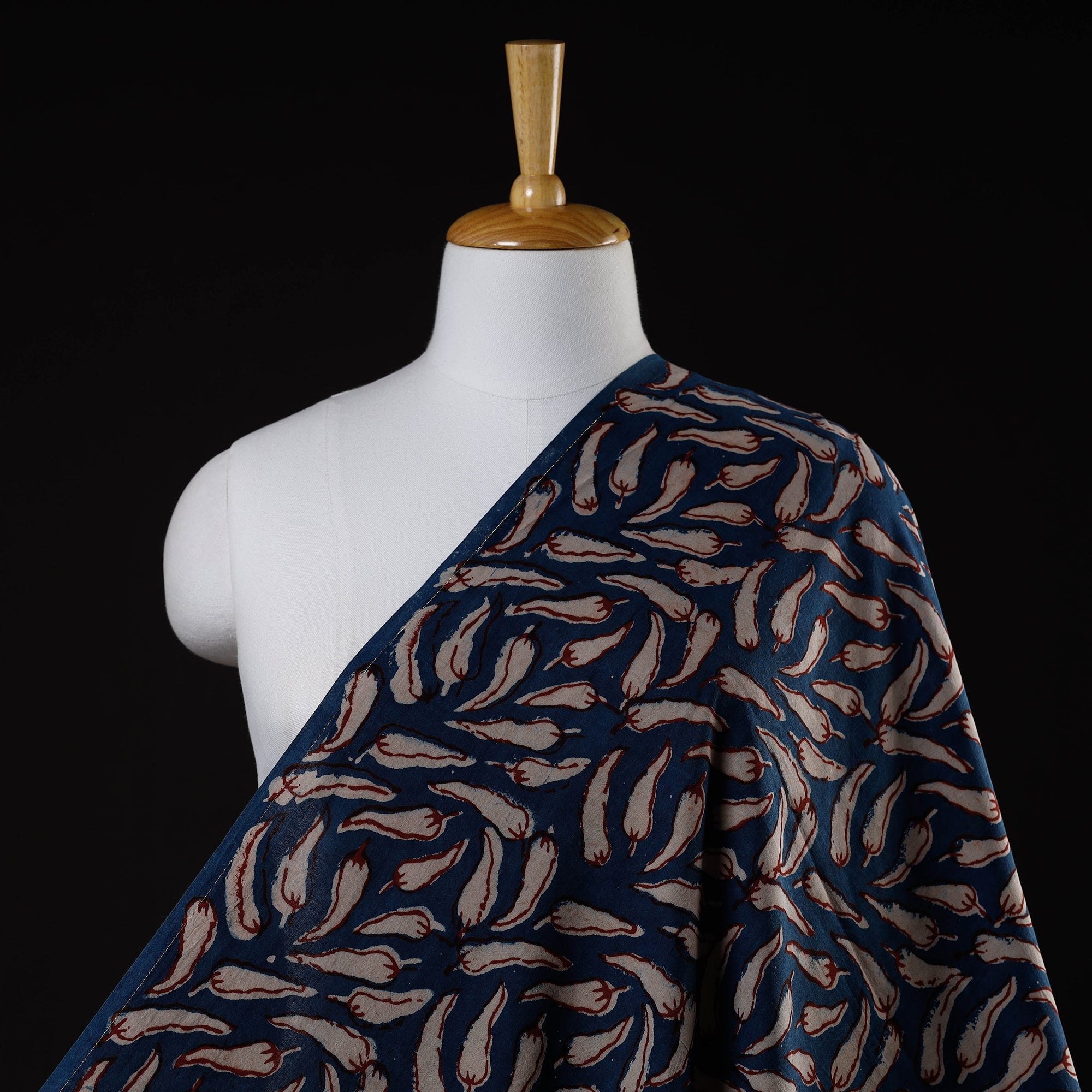BINDAAS UNLIMITED Blue - Cotton Bindaas Hand Block Print Fabric
